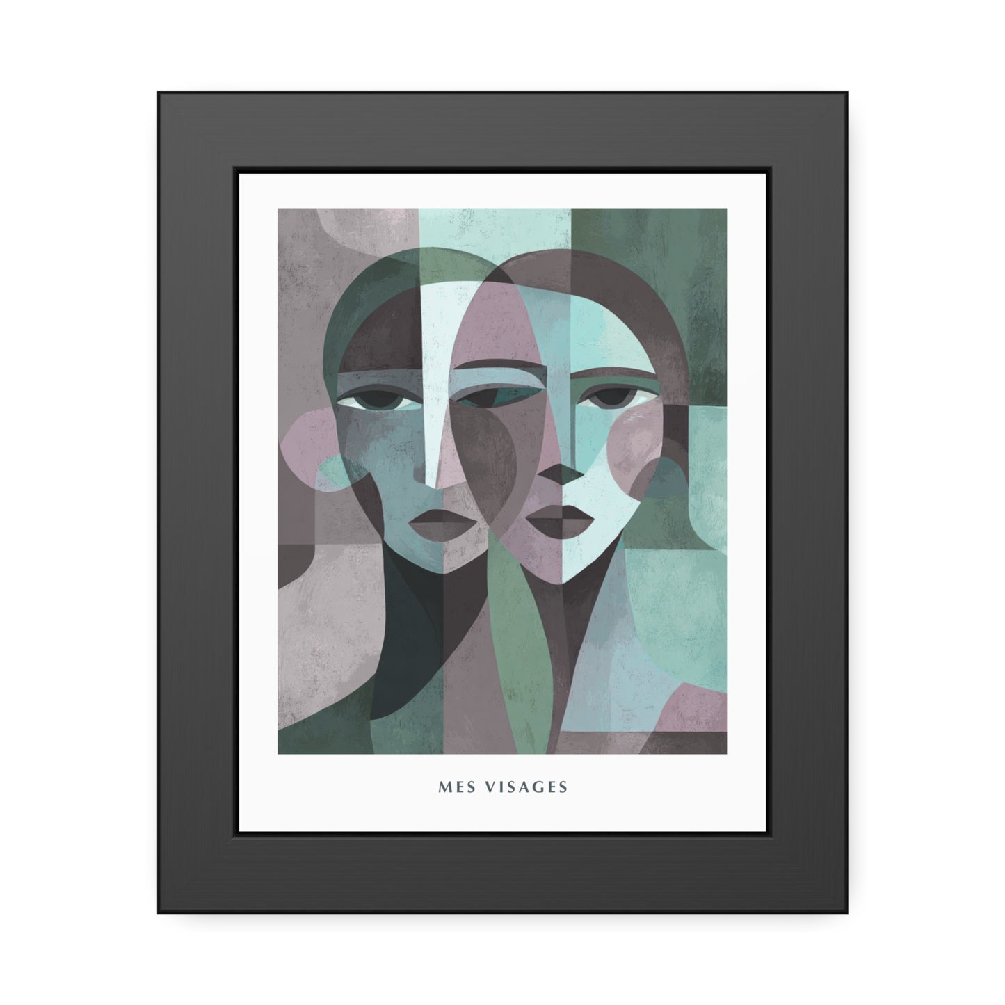 Mes Visages - Framed Poster Print