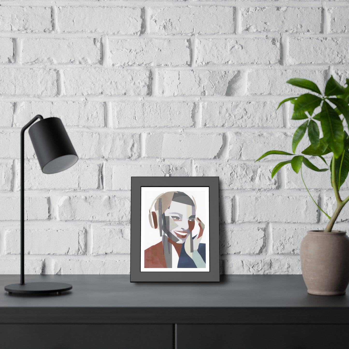 Happy Face Lady - Poster Print Design