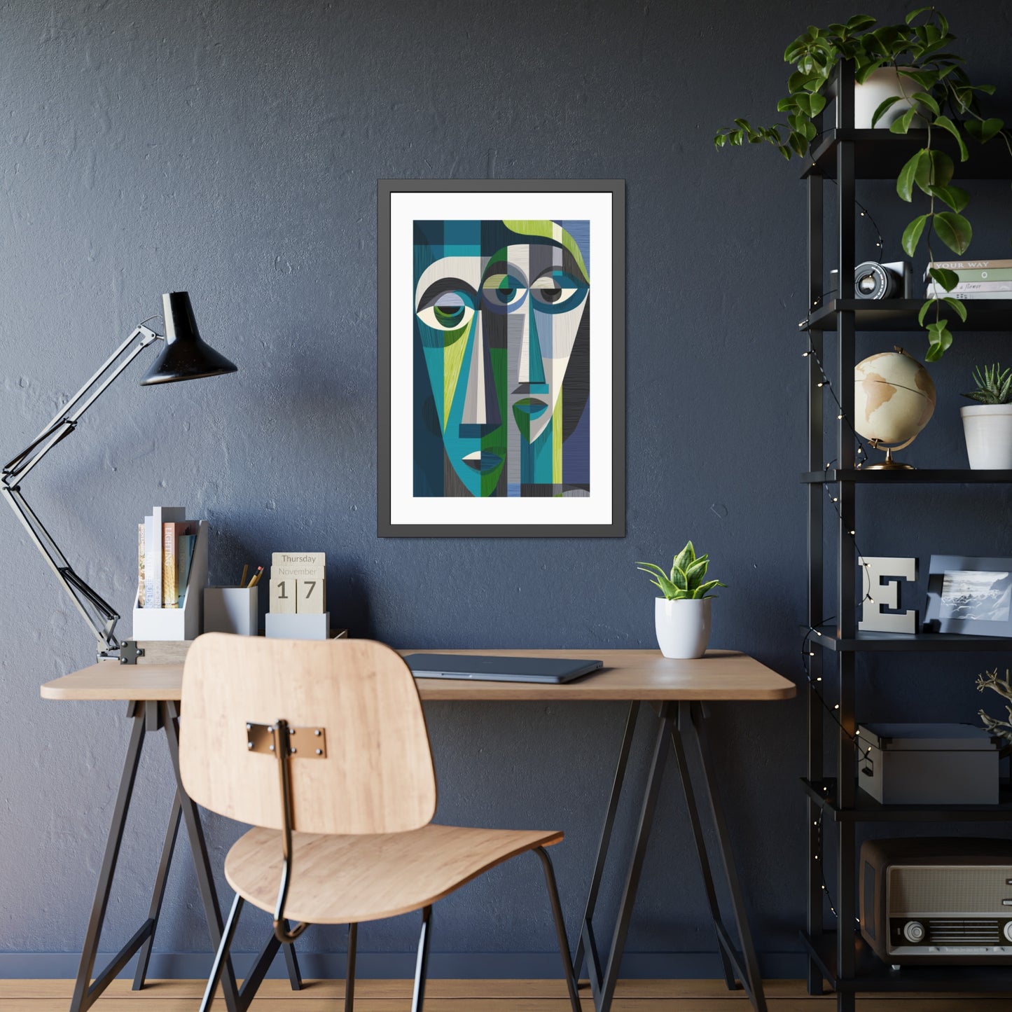 Duality in motion - No text - Framed Poster Print