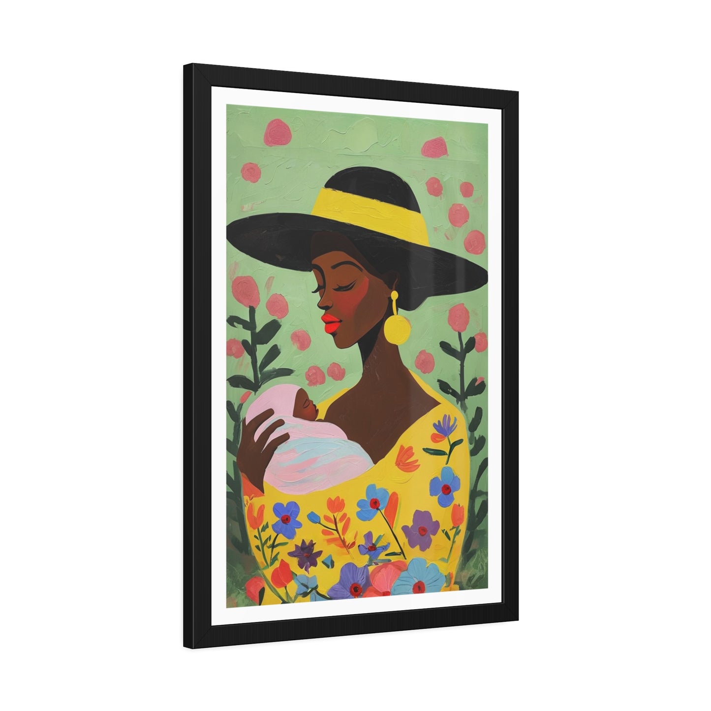 Grace in Bloom - No text - Framed Poster Print