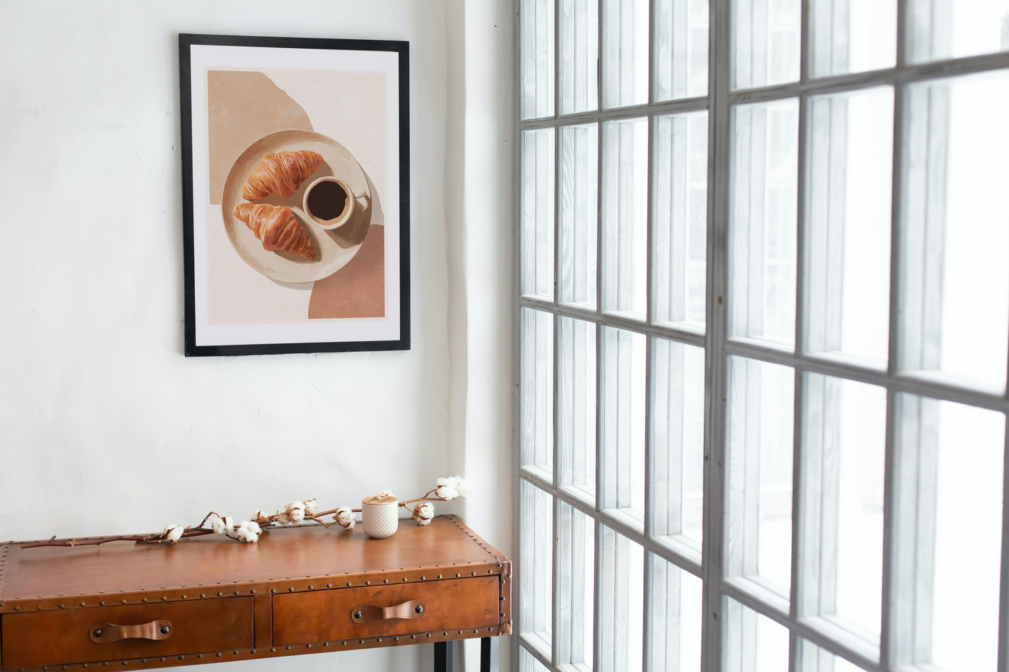 Golden Hour Coffee - Framed Poster Print