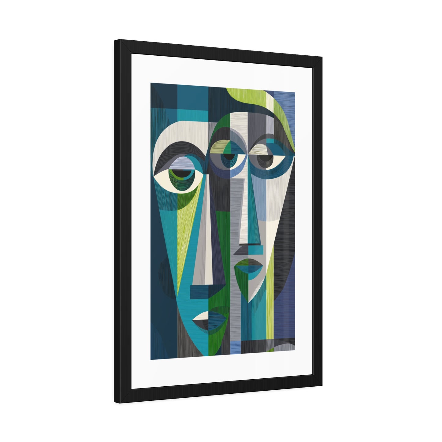 Duality in motion - No text - Framed Poster Print