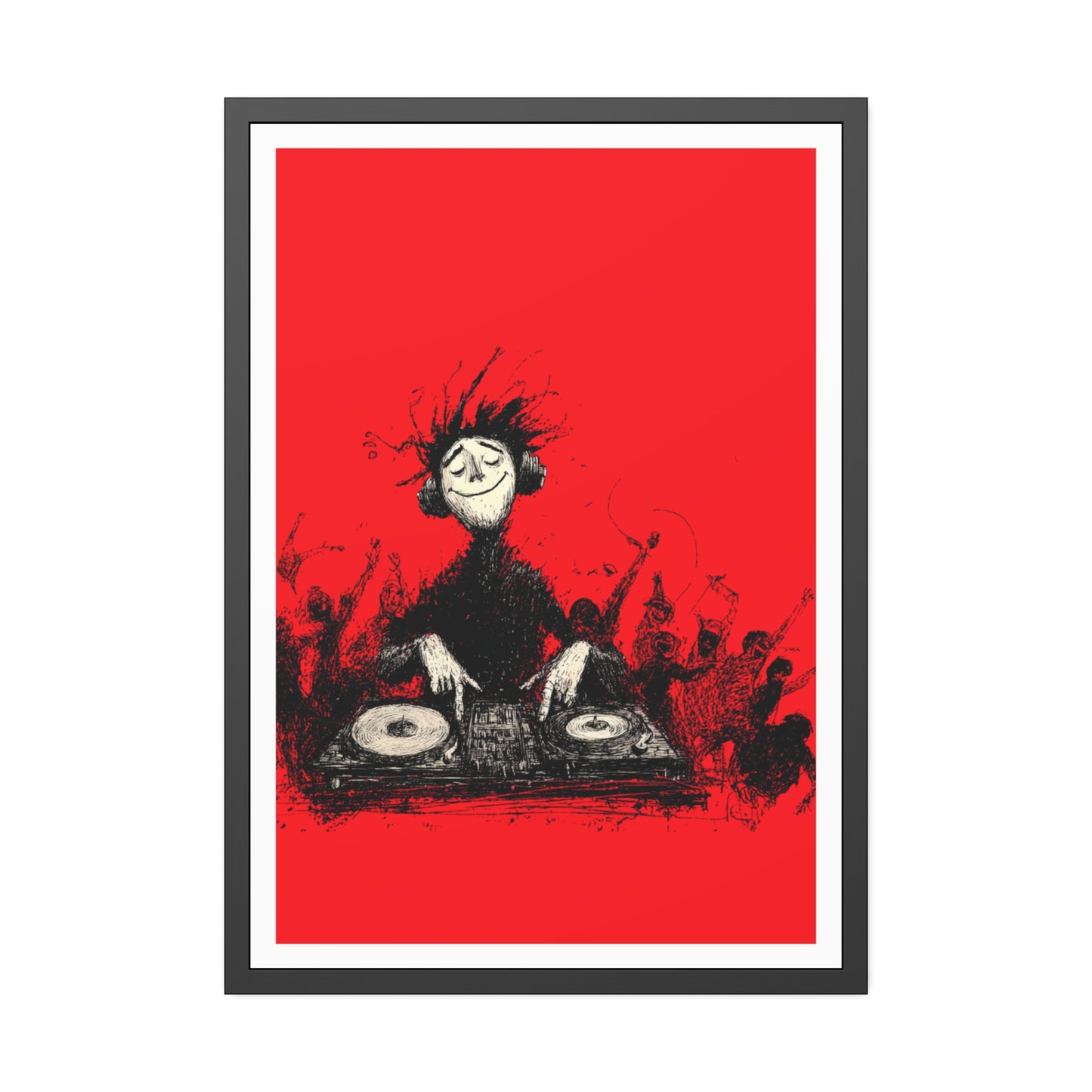 Lost in the music - Framed Poster Print