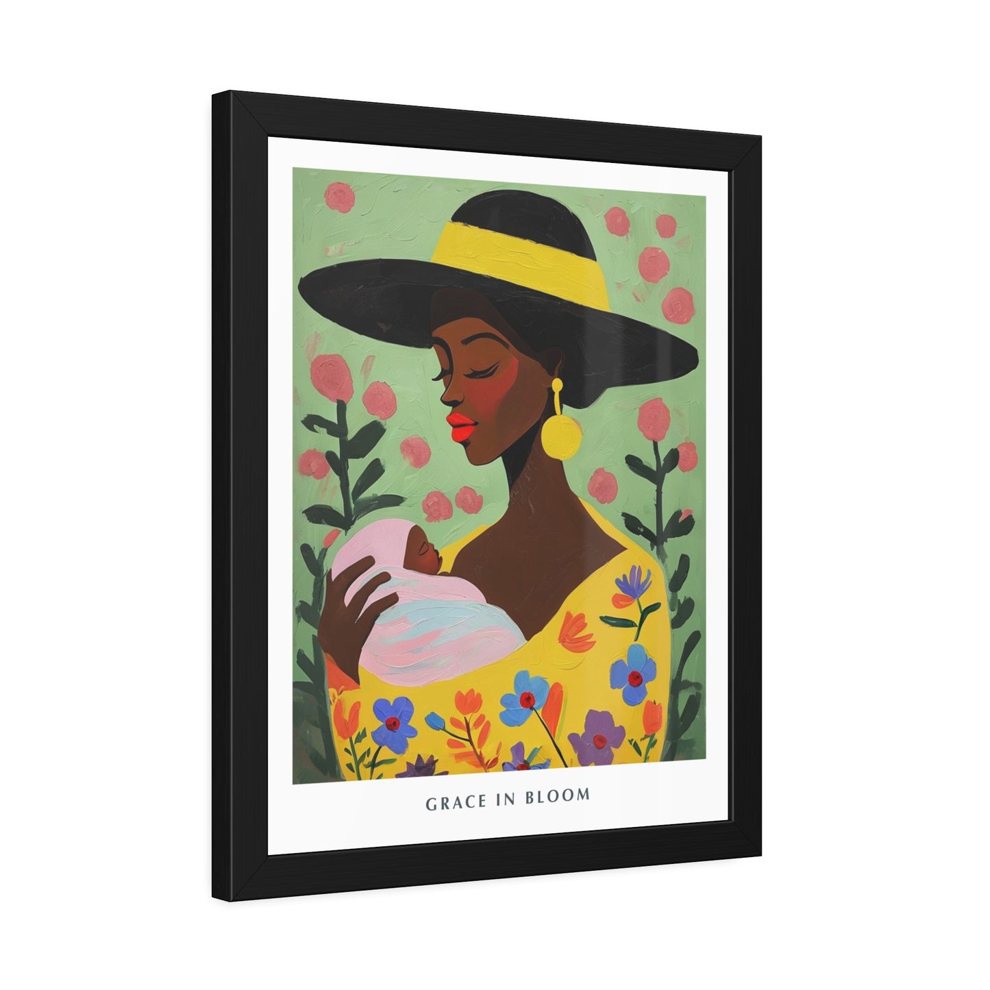Grace in Bloom - Framed Poster Print