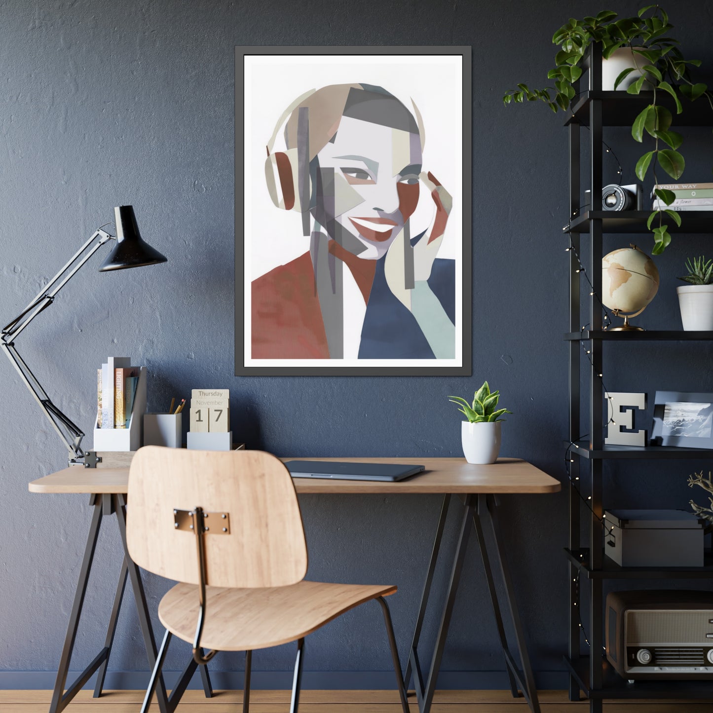 Happy Face Lady - Poster Print Design