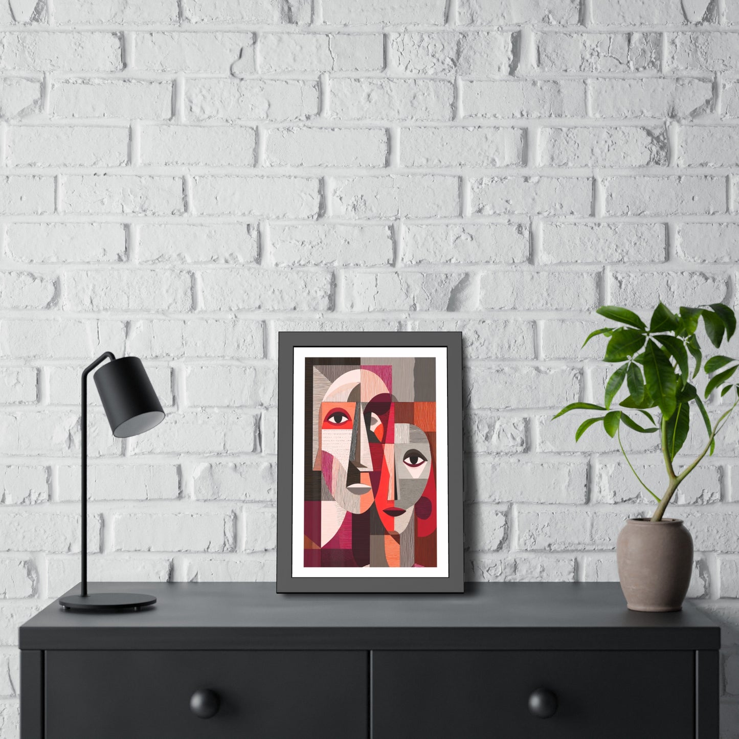 Eternity with you - No text - Framed Poster Print
