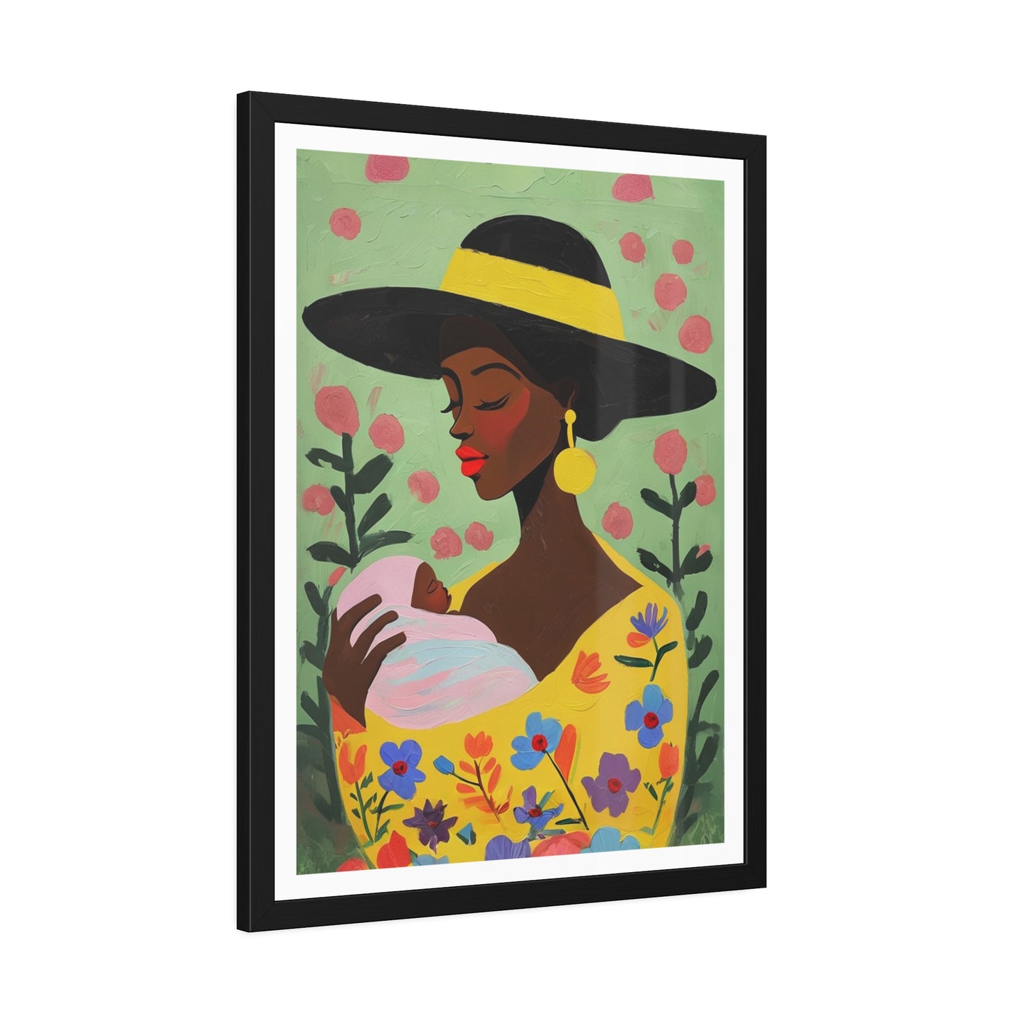 Grace in Bloom - No text - Framed Poster Print