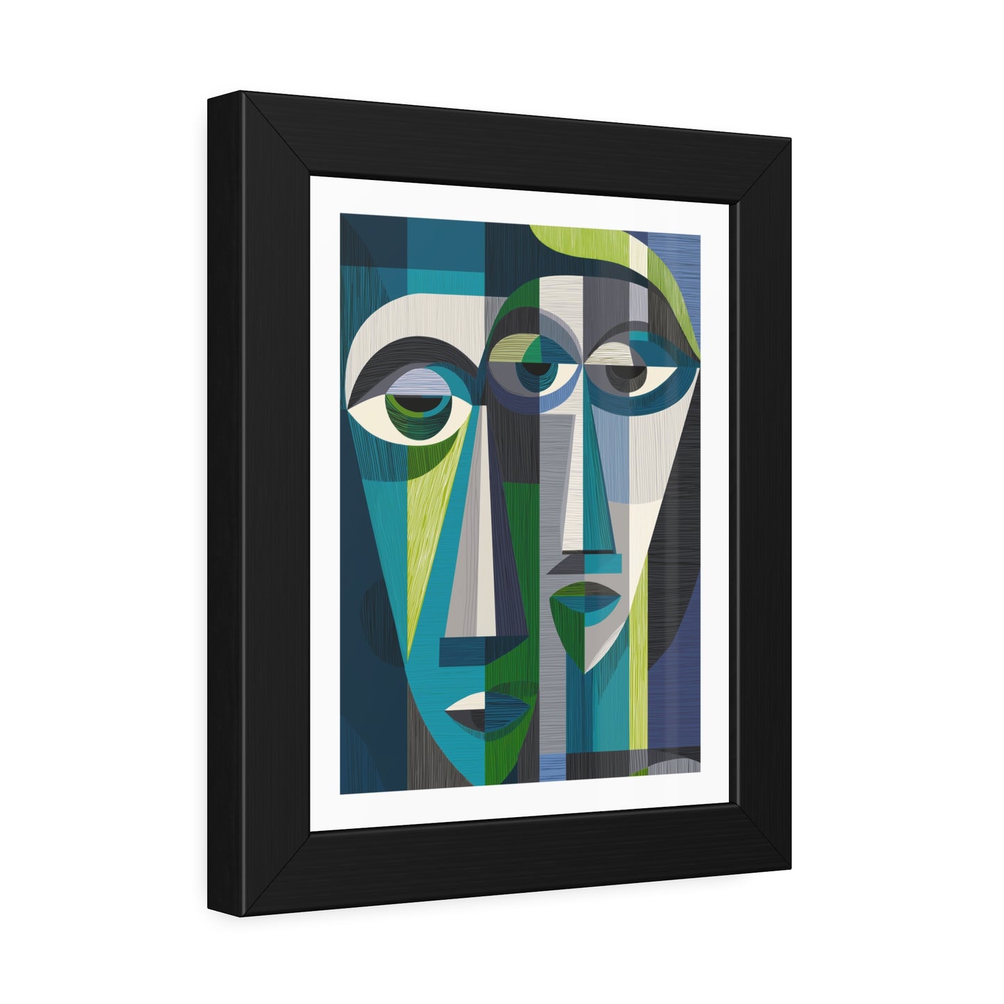 Duality in motion - No text - Framed Poster Print