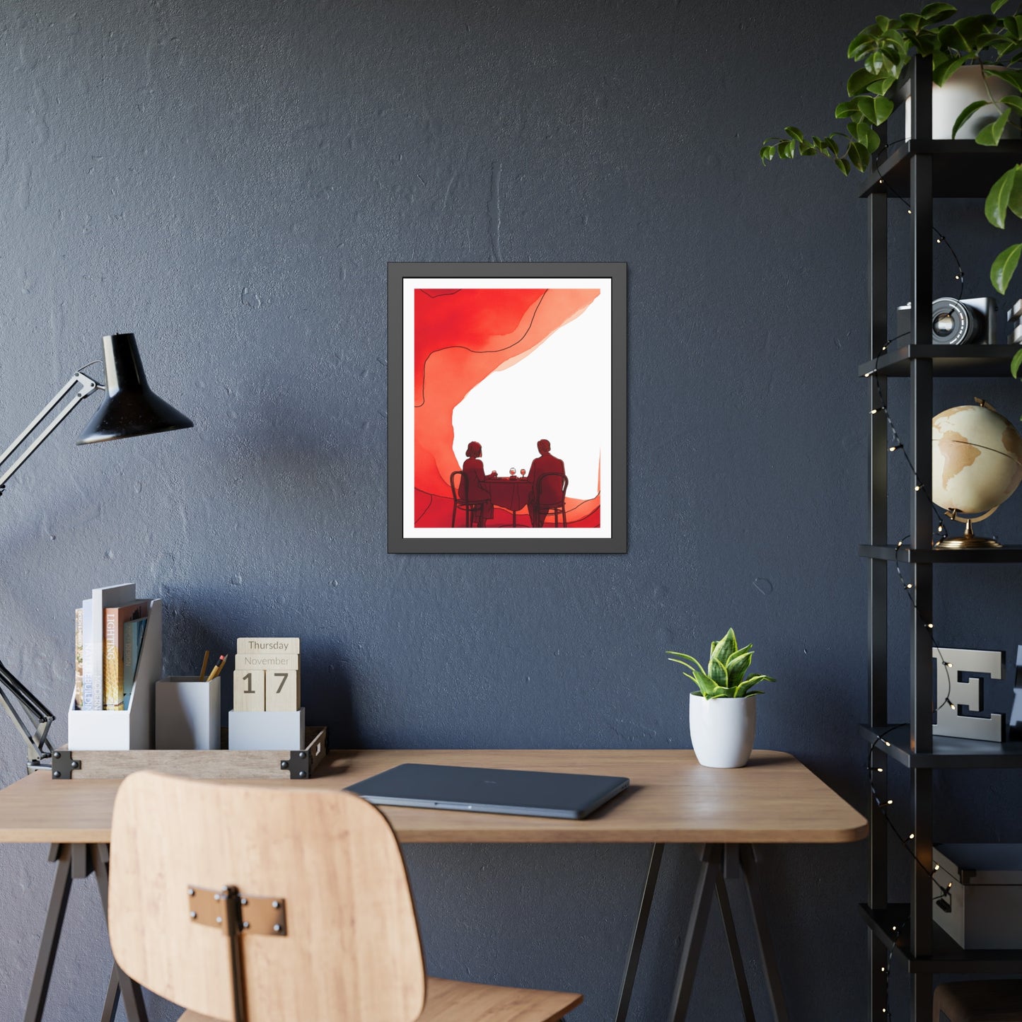 Mangeons ensembles mon amour - Framed Poster Print