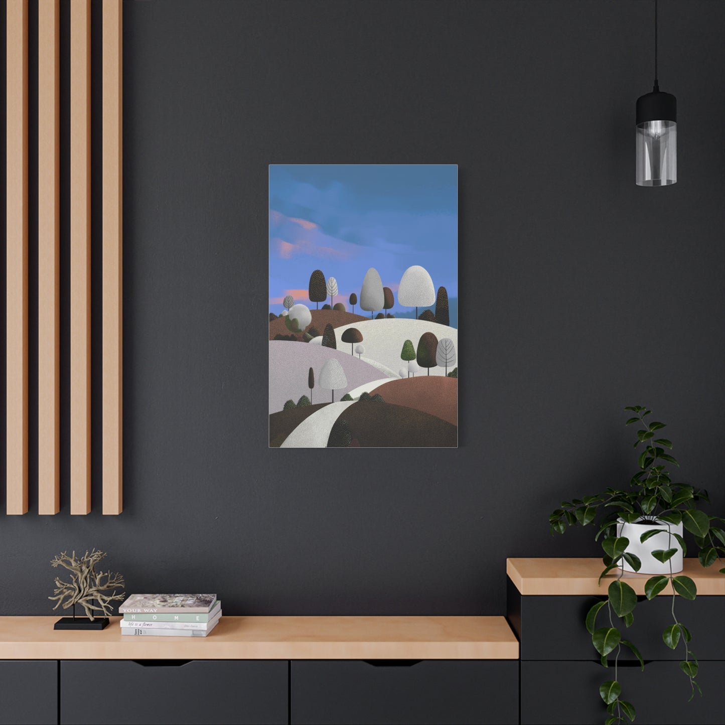 Evening Walk - Canvas Print, Matte Finish, Stretched, 1 25"