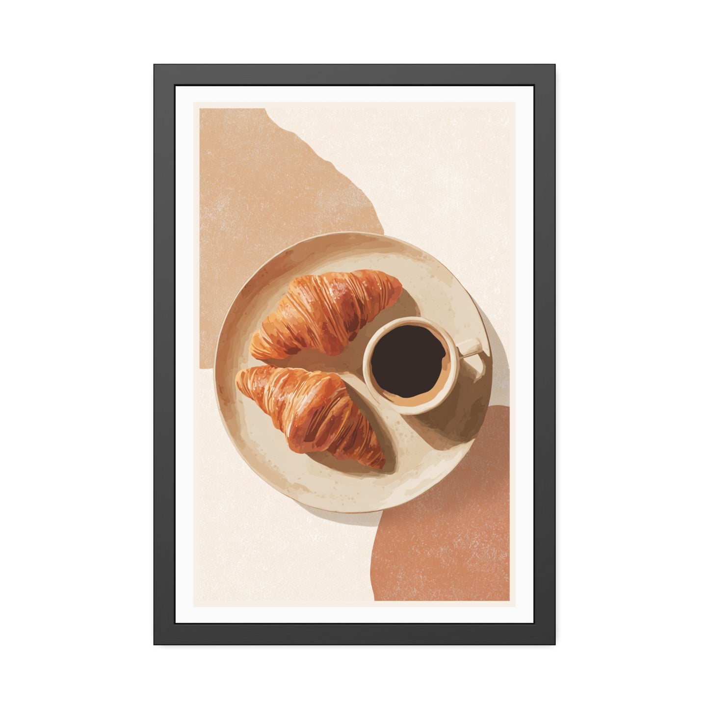 Golden Hour Coffee - Framed Poster Print