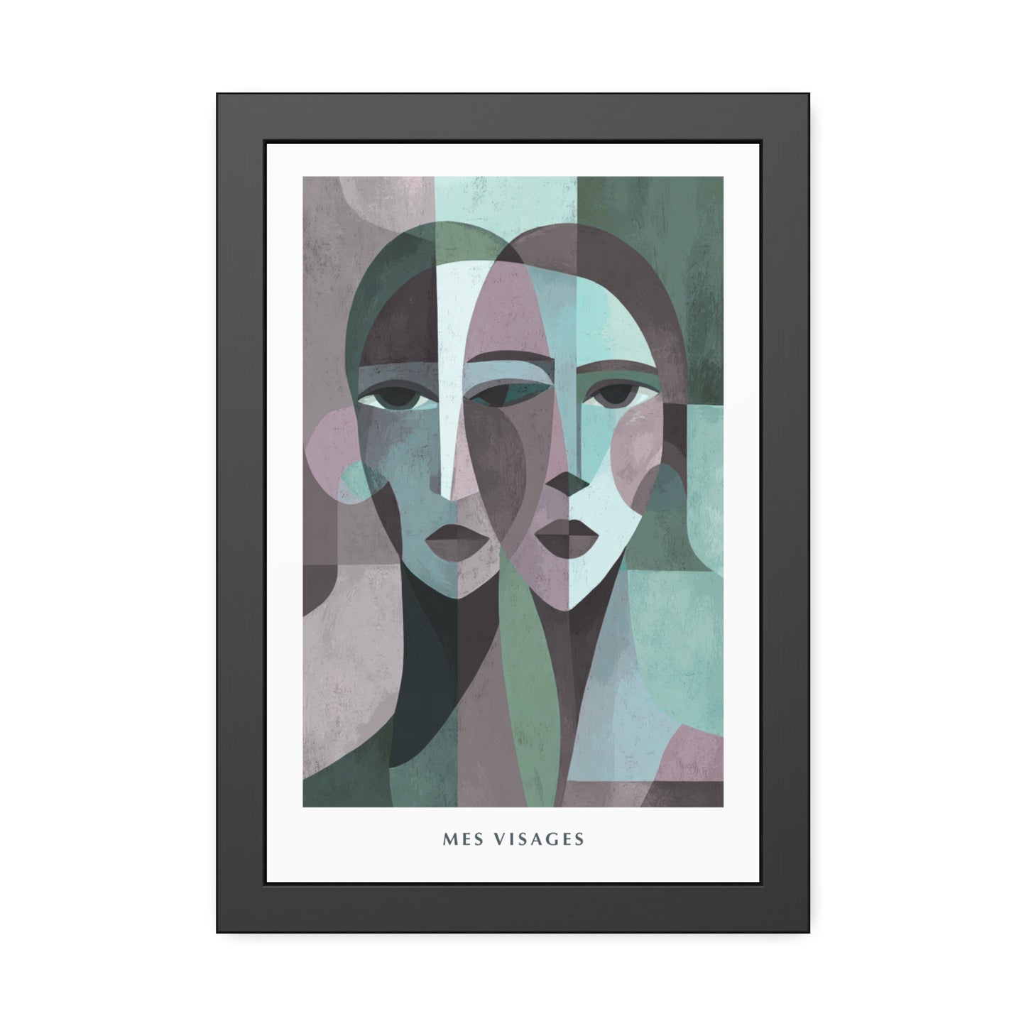 Mes Visages - Framed Poster Print