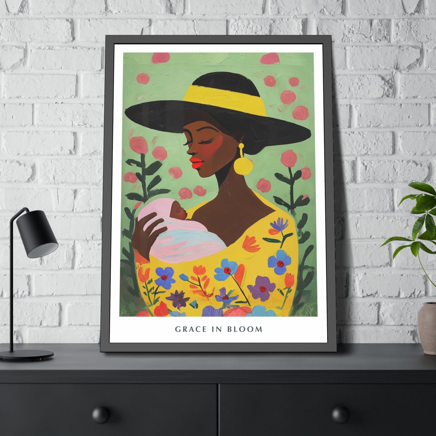 Grace in Bloom - Framed Poster Print