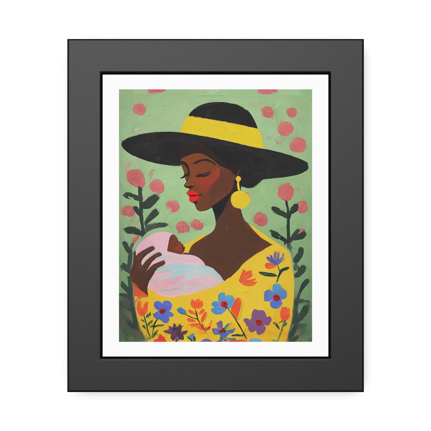 Grace in Bloom - No text - Framed Poster Print