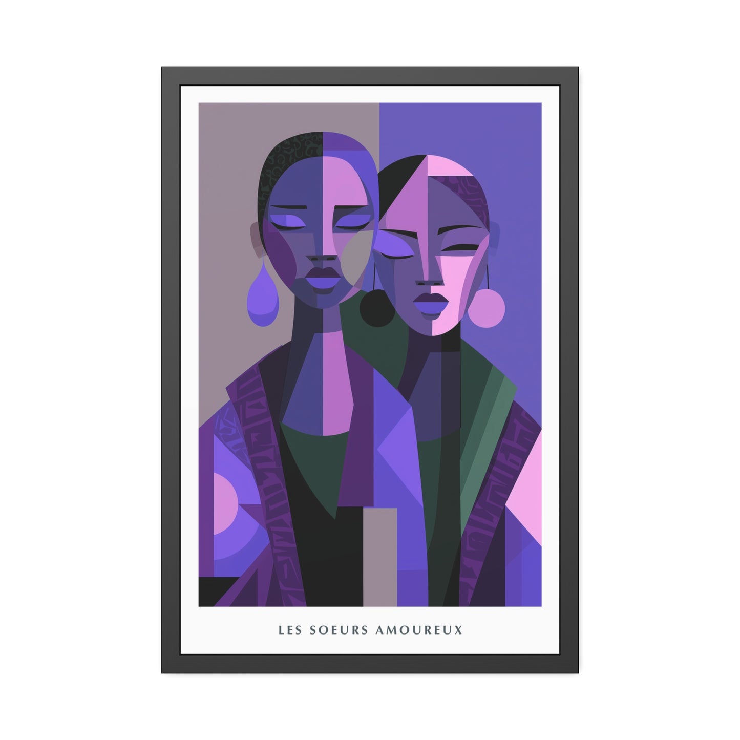 Les Soeurs Amoureux - Framed Poster Print