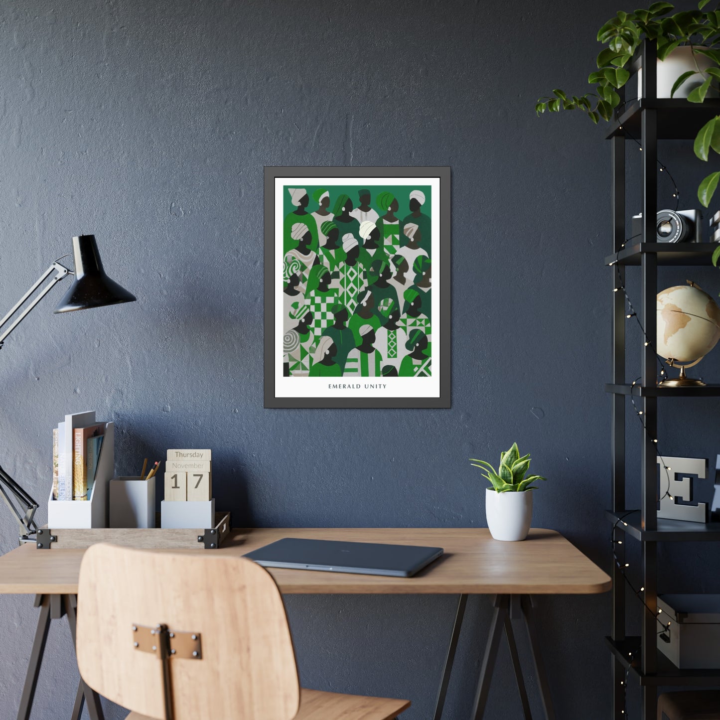 Emerald Unity - Framed Poster Print