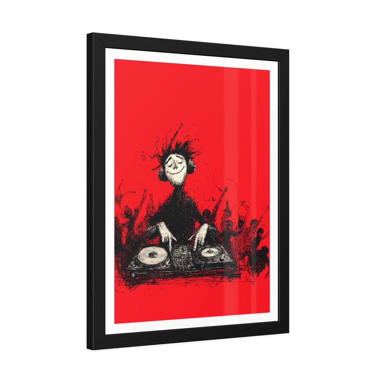 Lost in the music - Framed Poster Print