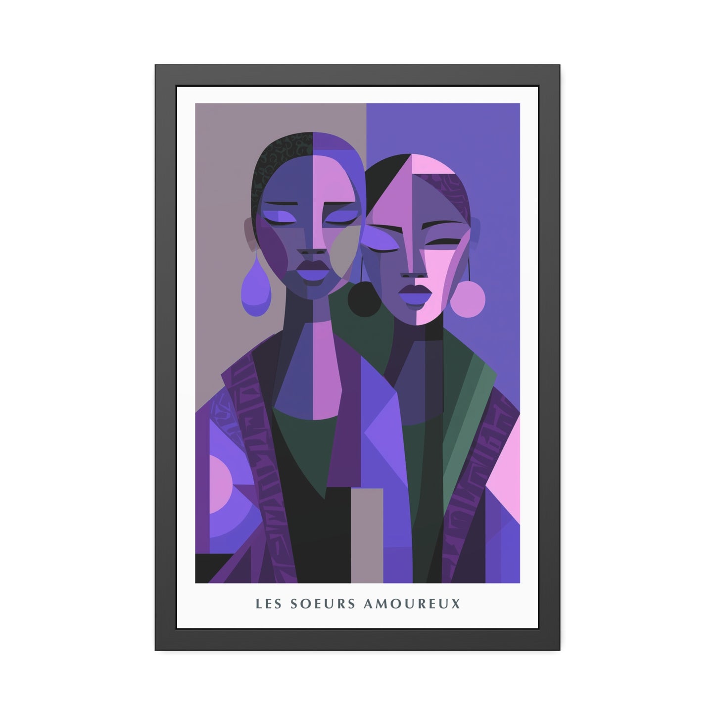 Les Soeurs Amoureux - Framed Poster Print