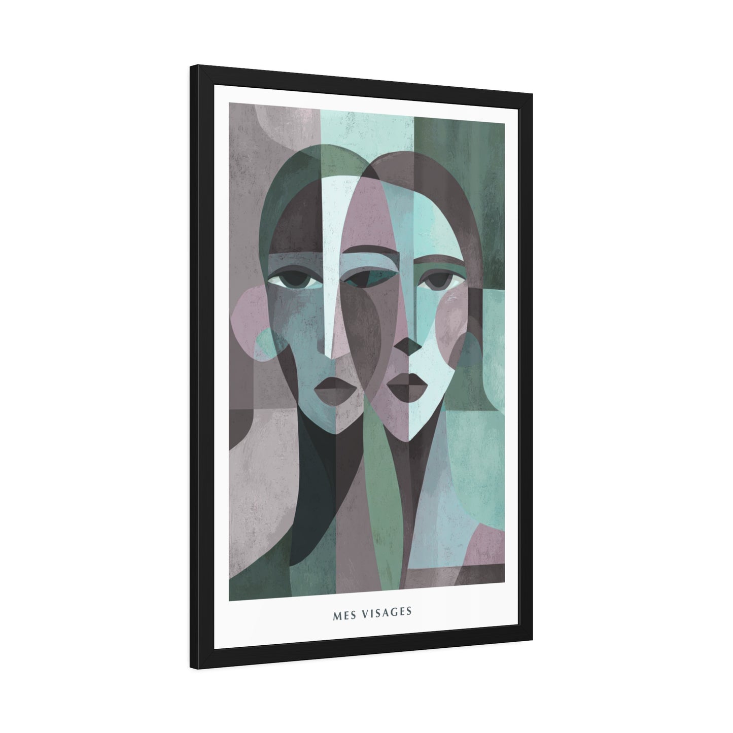 Mes Visages - Framed Poster Print