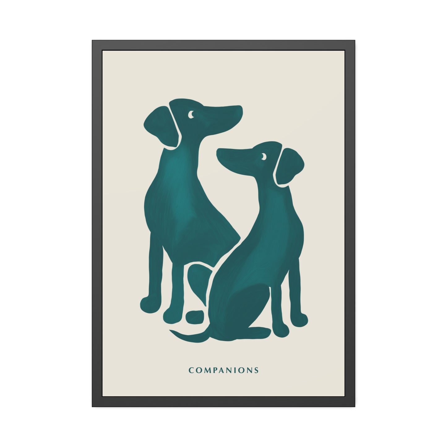 'Companion' - Dog Wall Poster - Minimalist Design