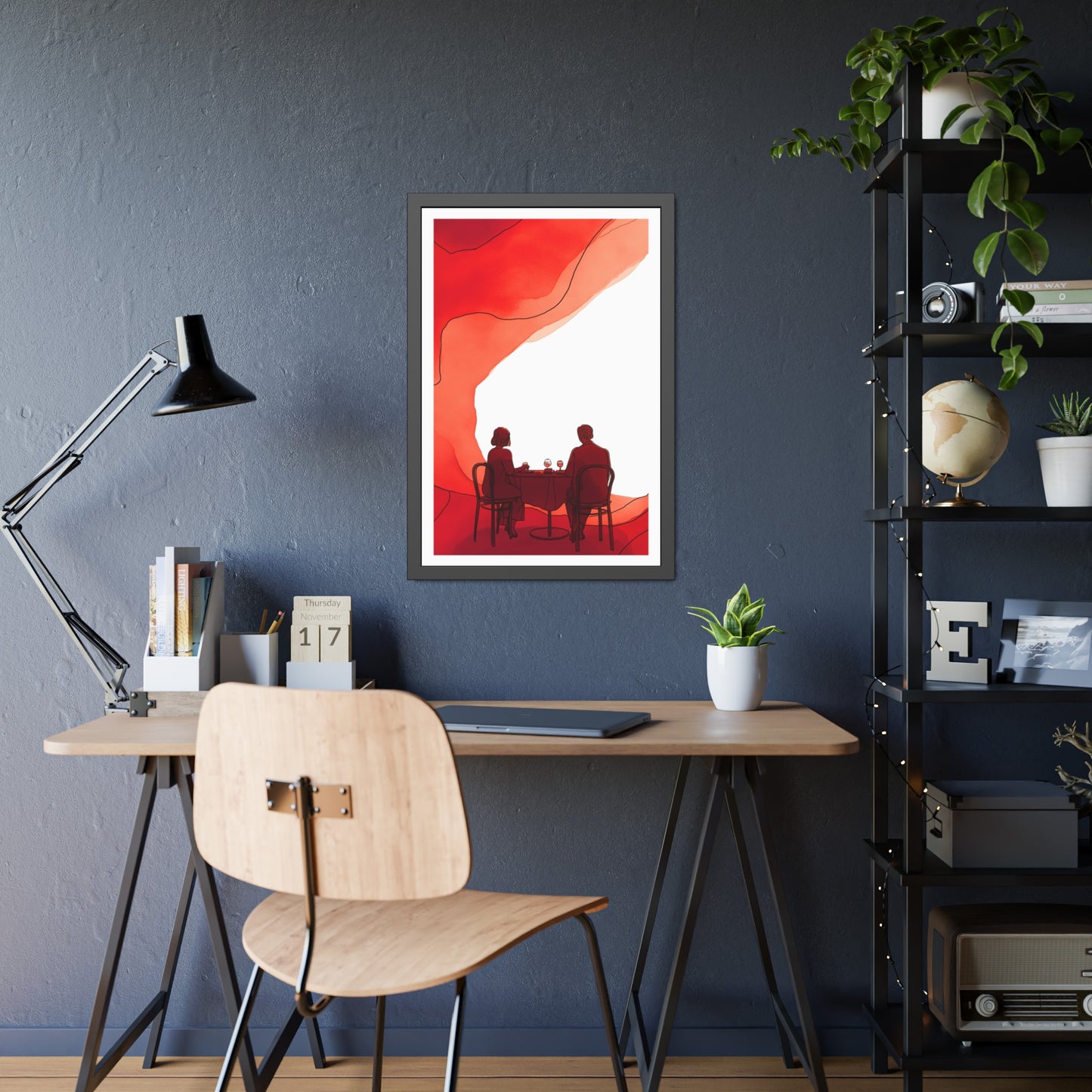 Mangeons ensembles mon amour - Framed Poster Print