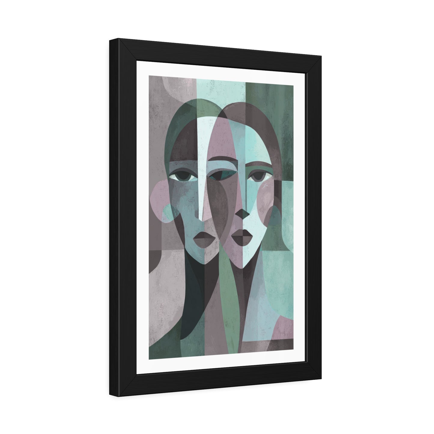 Mes Visages - No text - Framed Poster Print