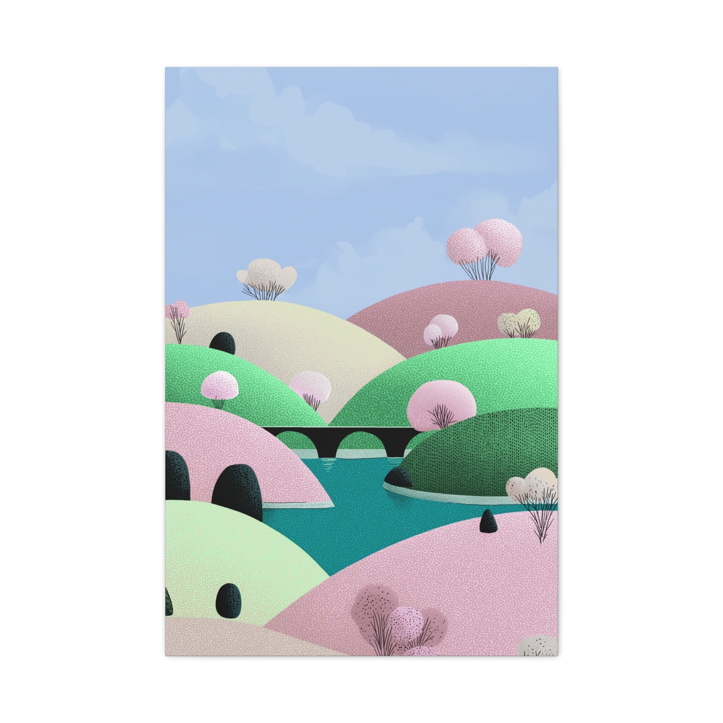 Spring Bridge - Matte Finish, Stretched, 1 25"