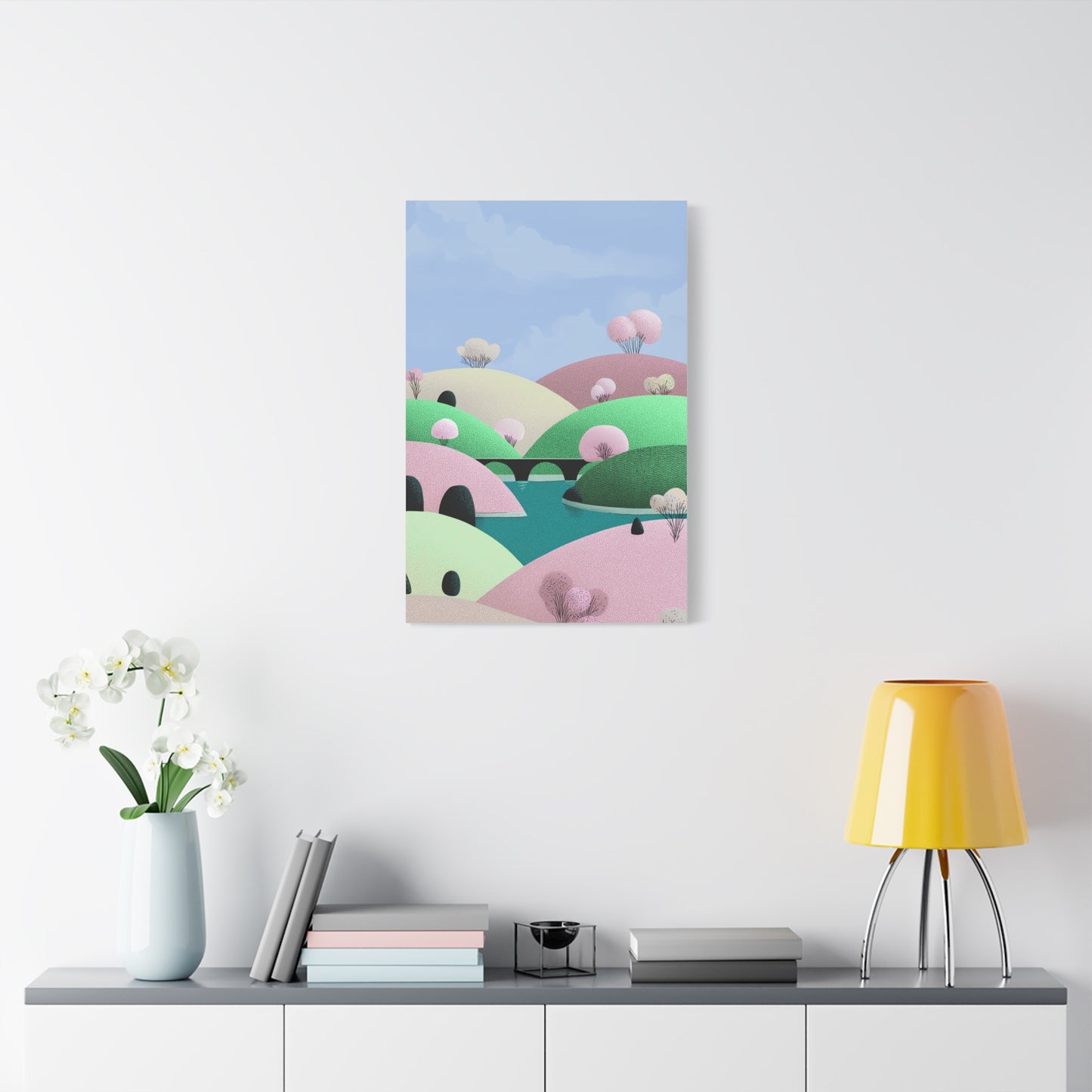 Spring Bridge - Matte Finish, Stretched, 1 25"