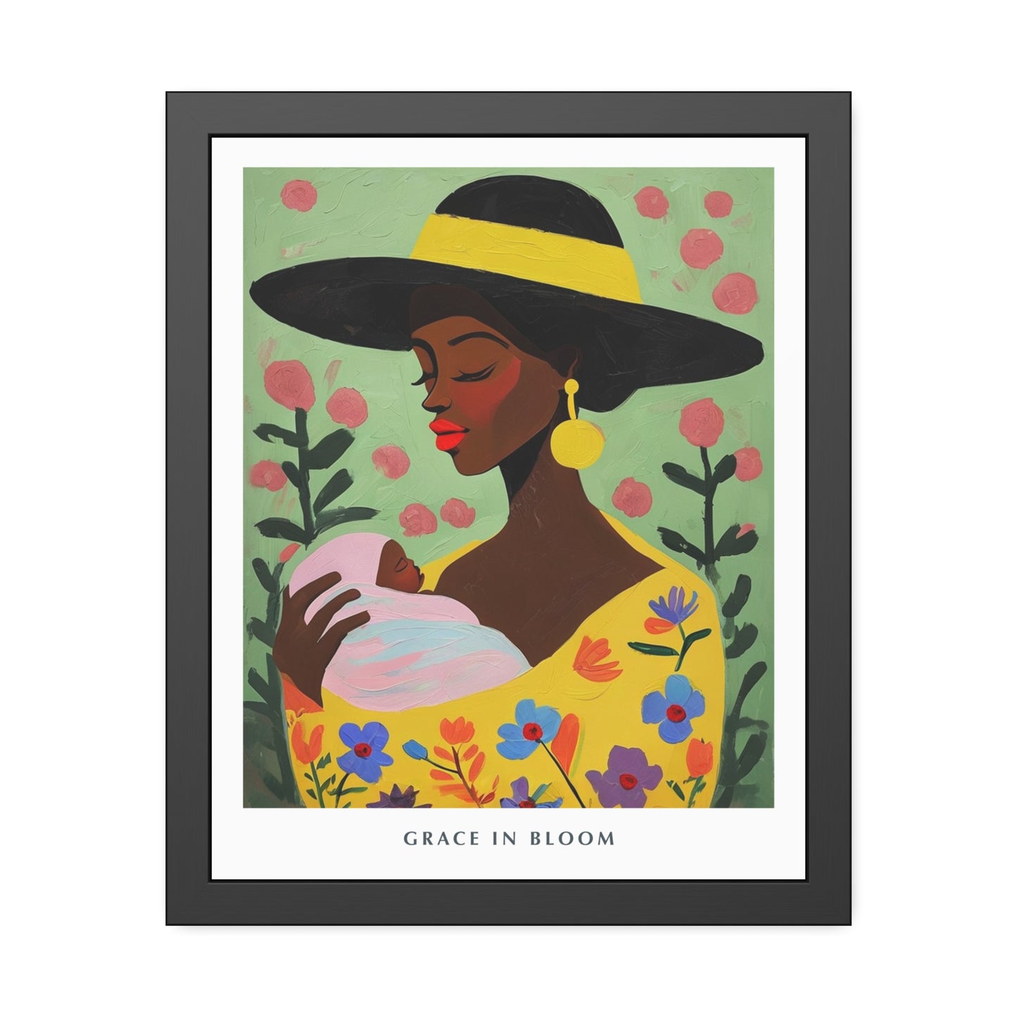 Grace in Bloom - Framed Poster Print