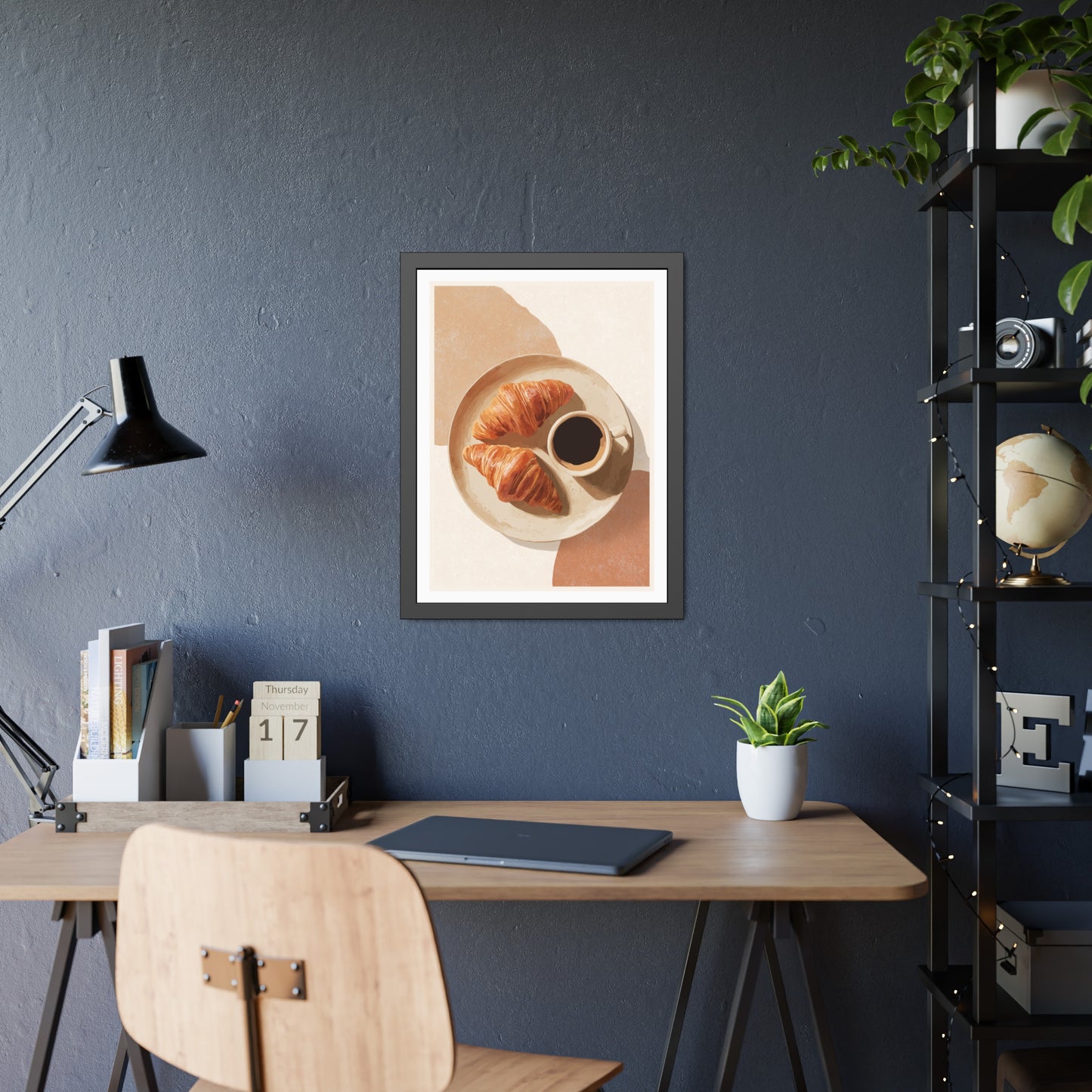 Golden Hour Coffee - Framed Poster Print