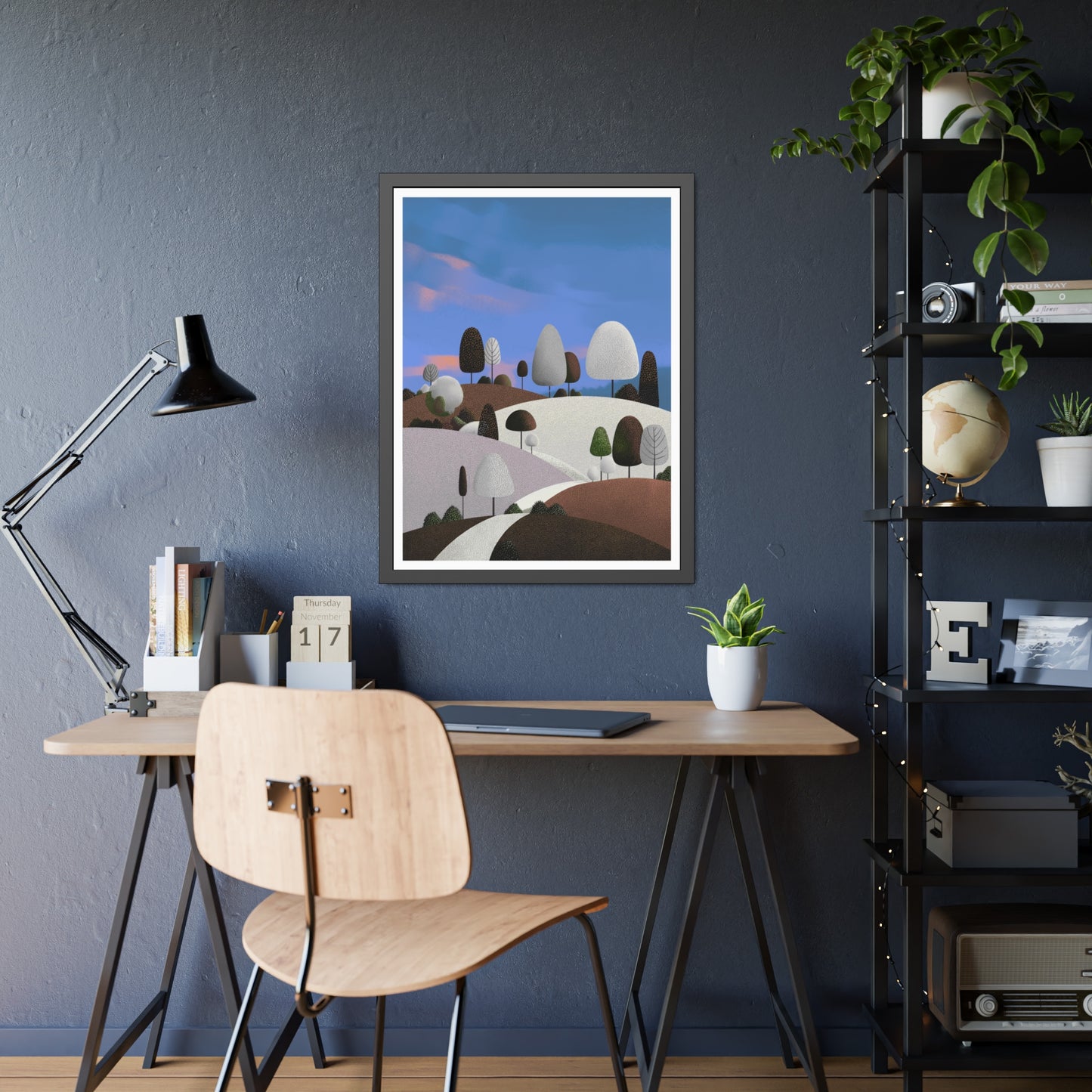 Evening Walk - Framed paper poster