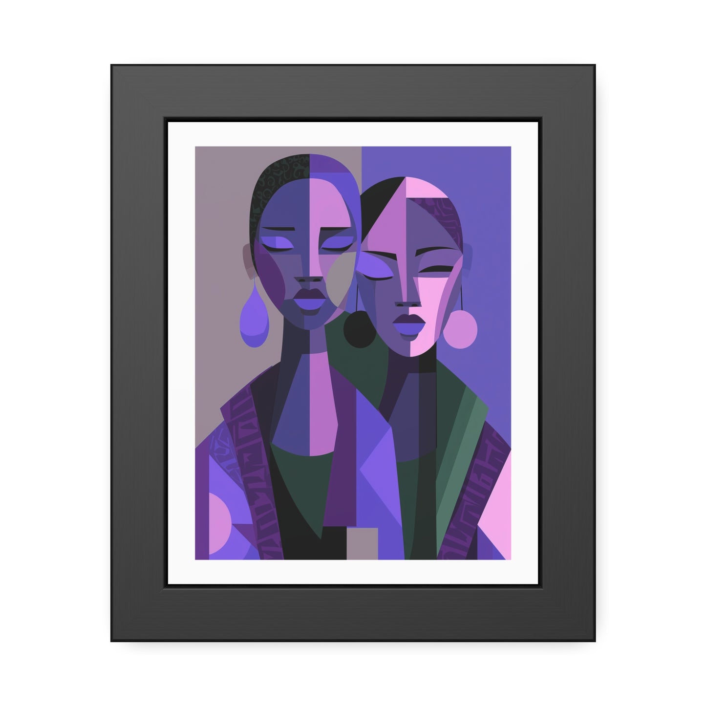 Les Soeurs Amoureux - No text - Framed Poster Print