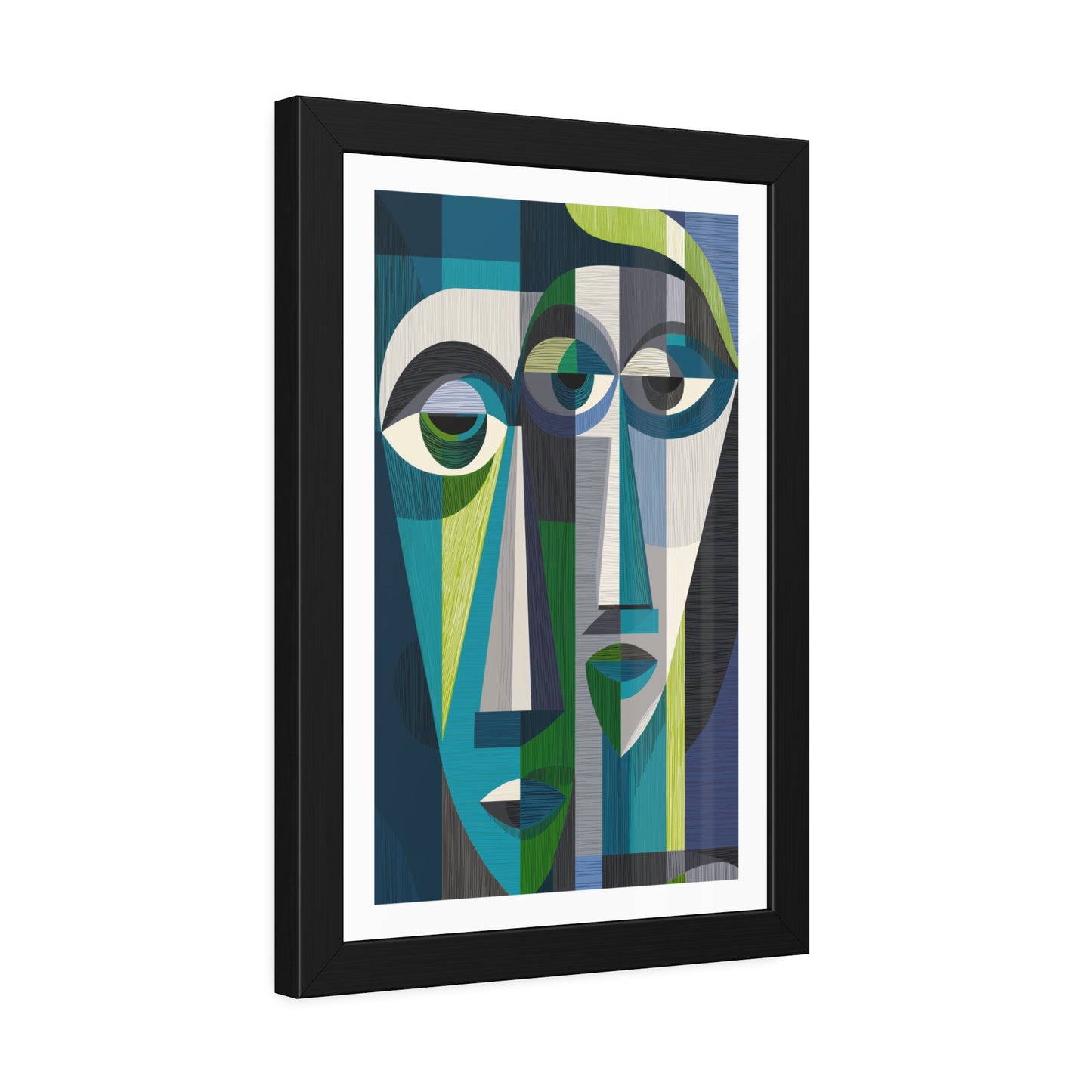 Duality in motion - No text - Framed Poster Print