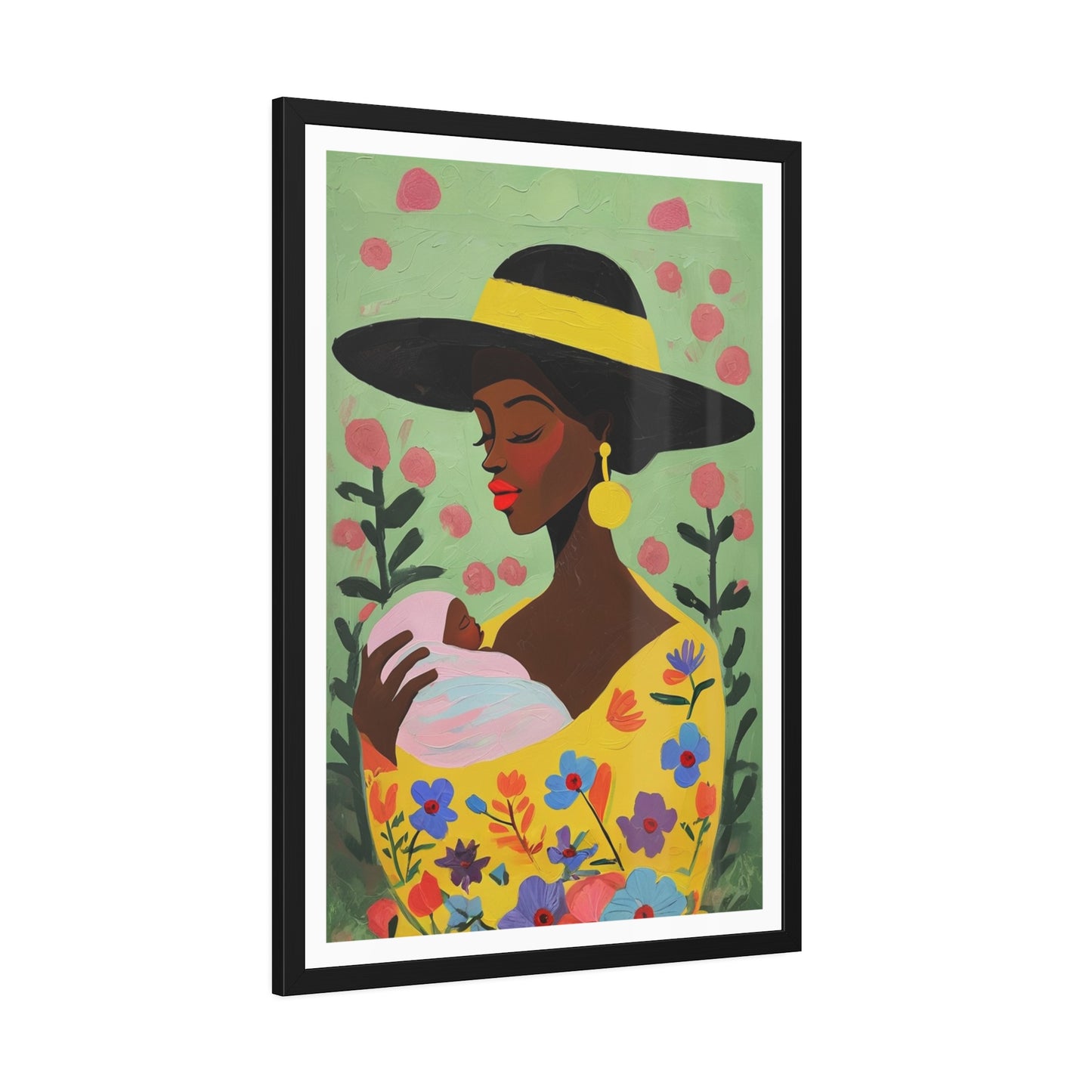 Grace in Bloom - No text - Framed Poster Print