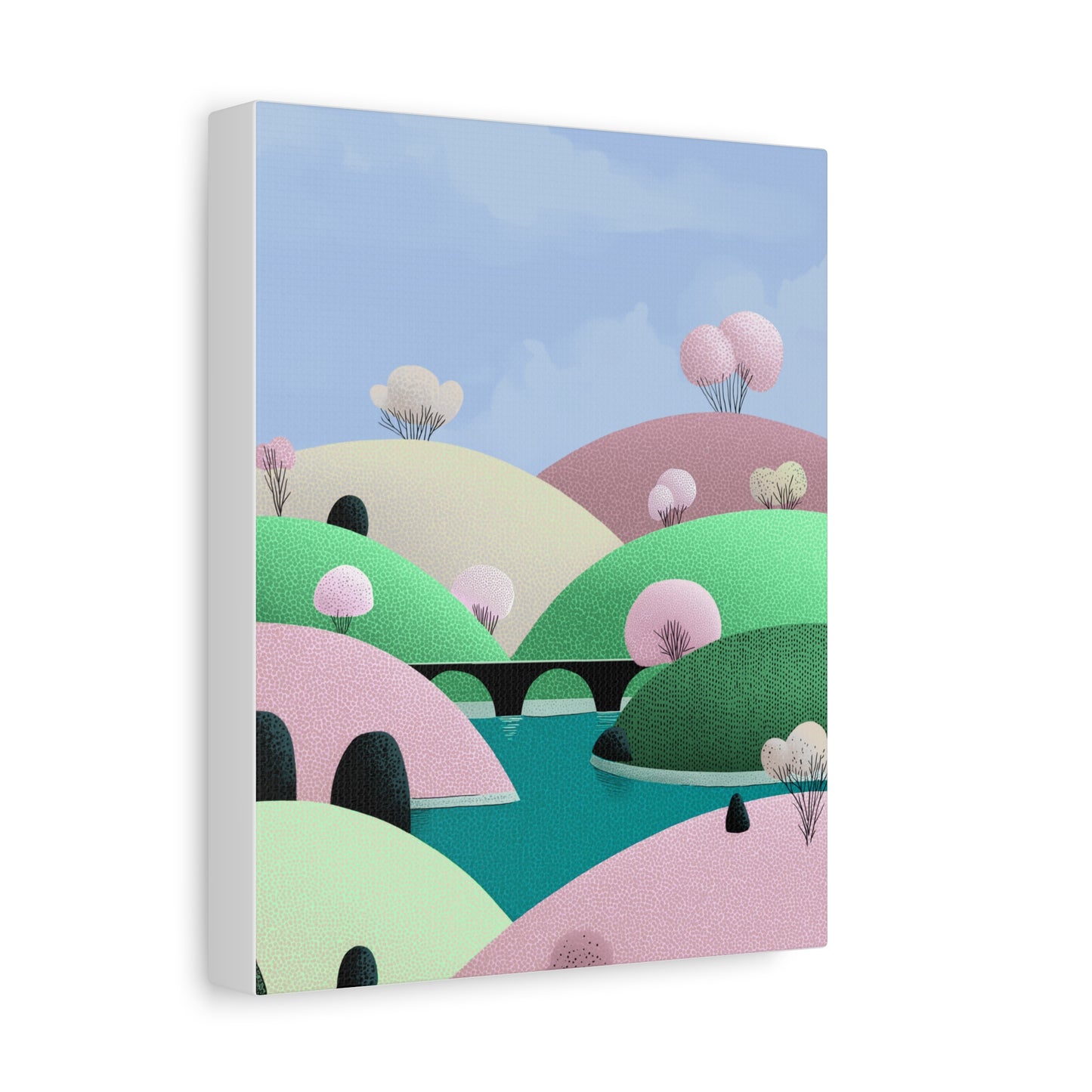 Spring Bridge - Matte Finish, Stretched, 1 25"