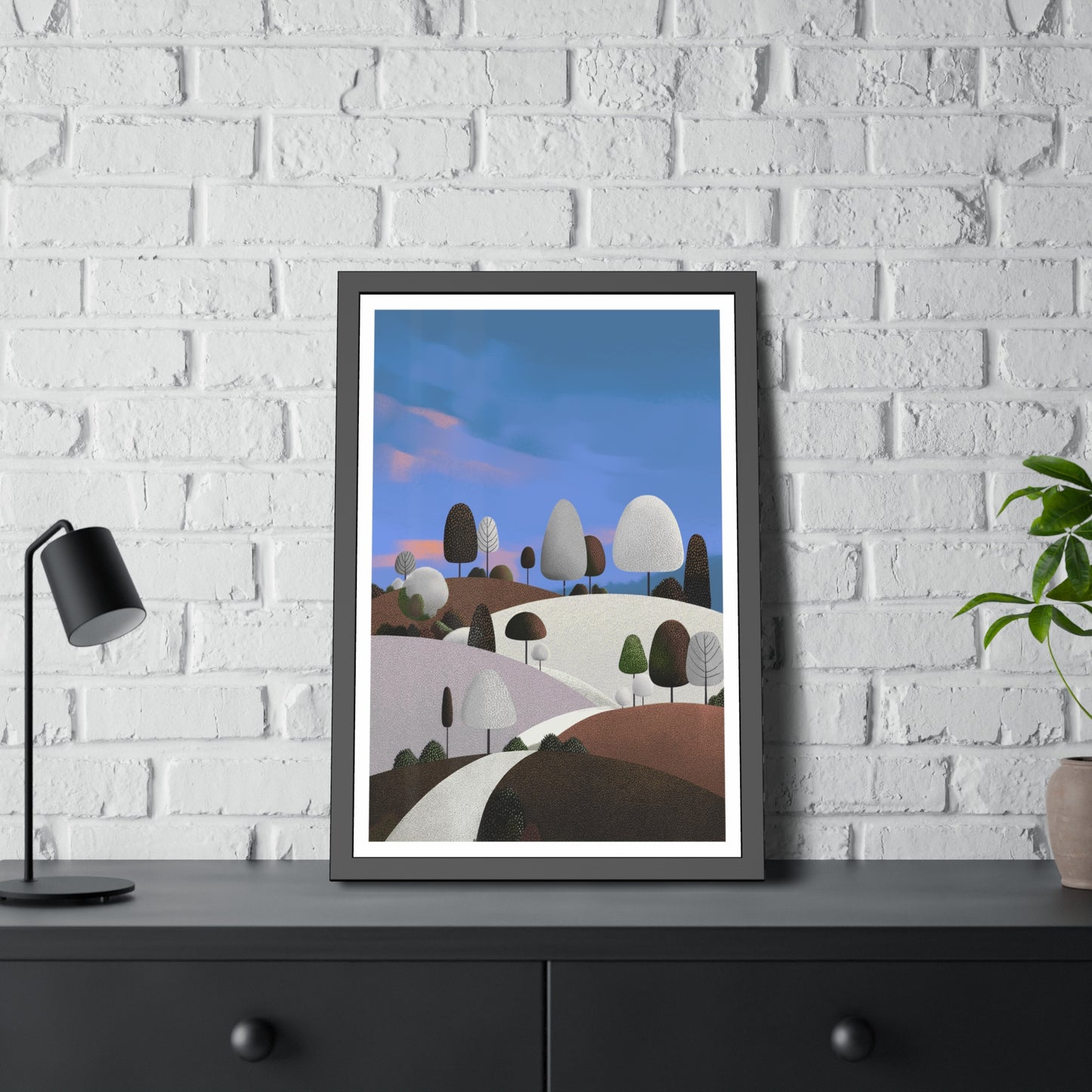 Evening Walk - Framed paper poster