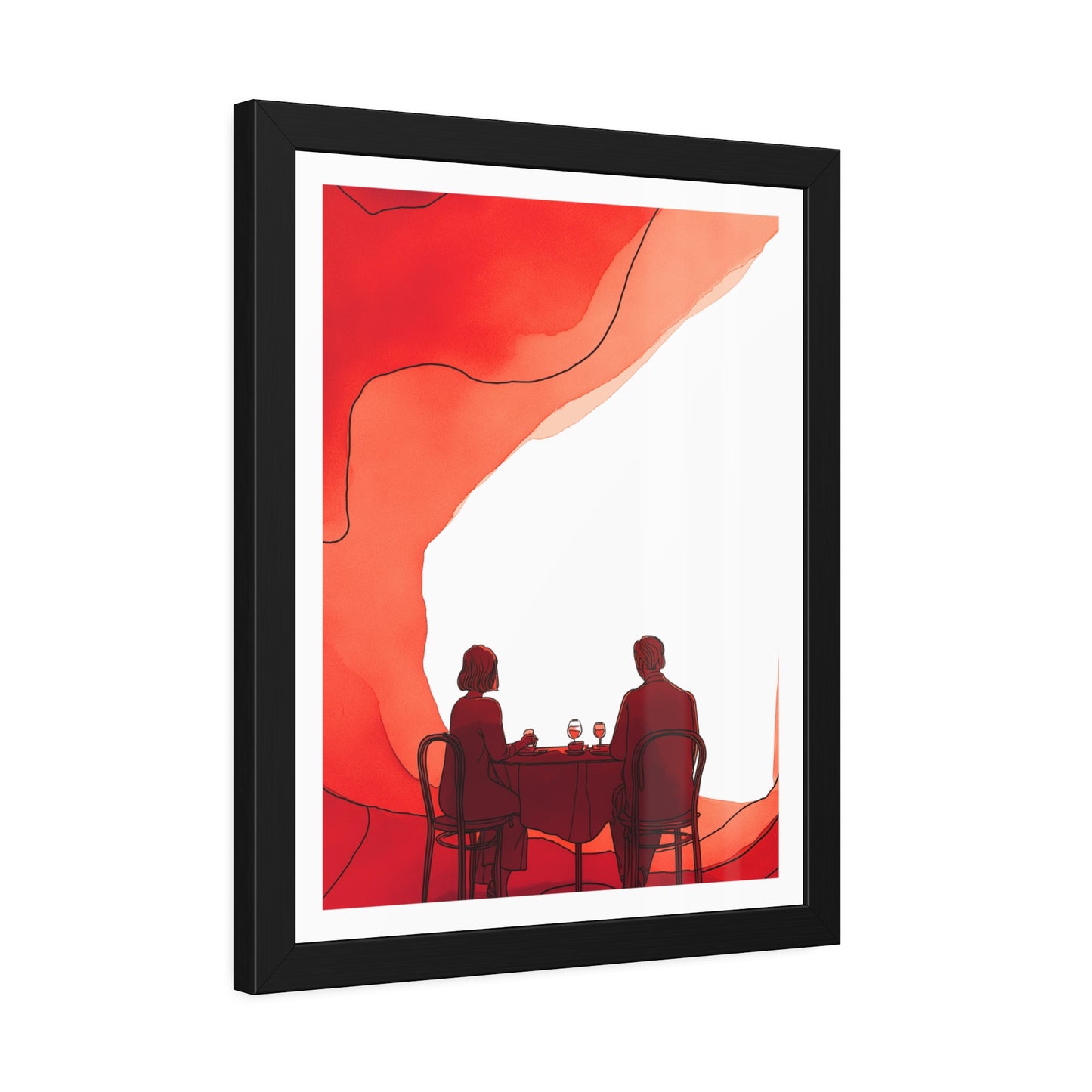 Mangeons ensembles mon amour - Framed Poster Print