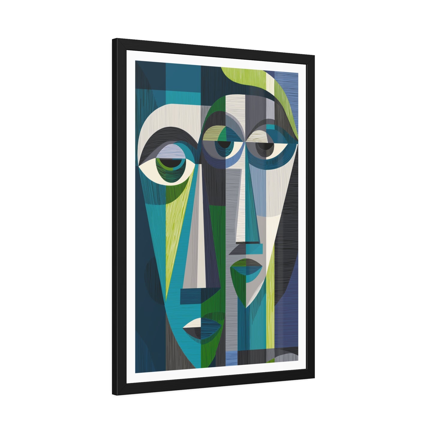 Duality in motion - No text - Framed Poster Print