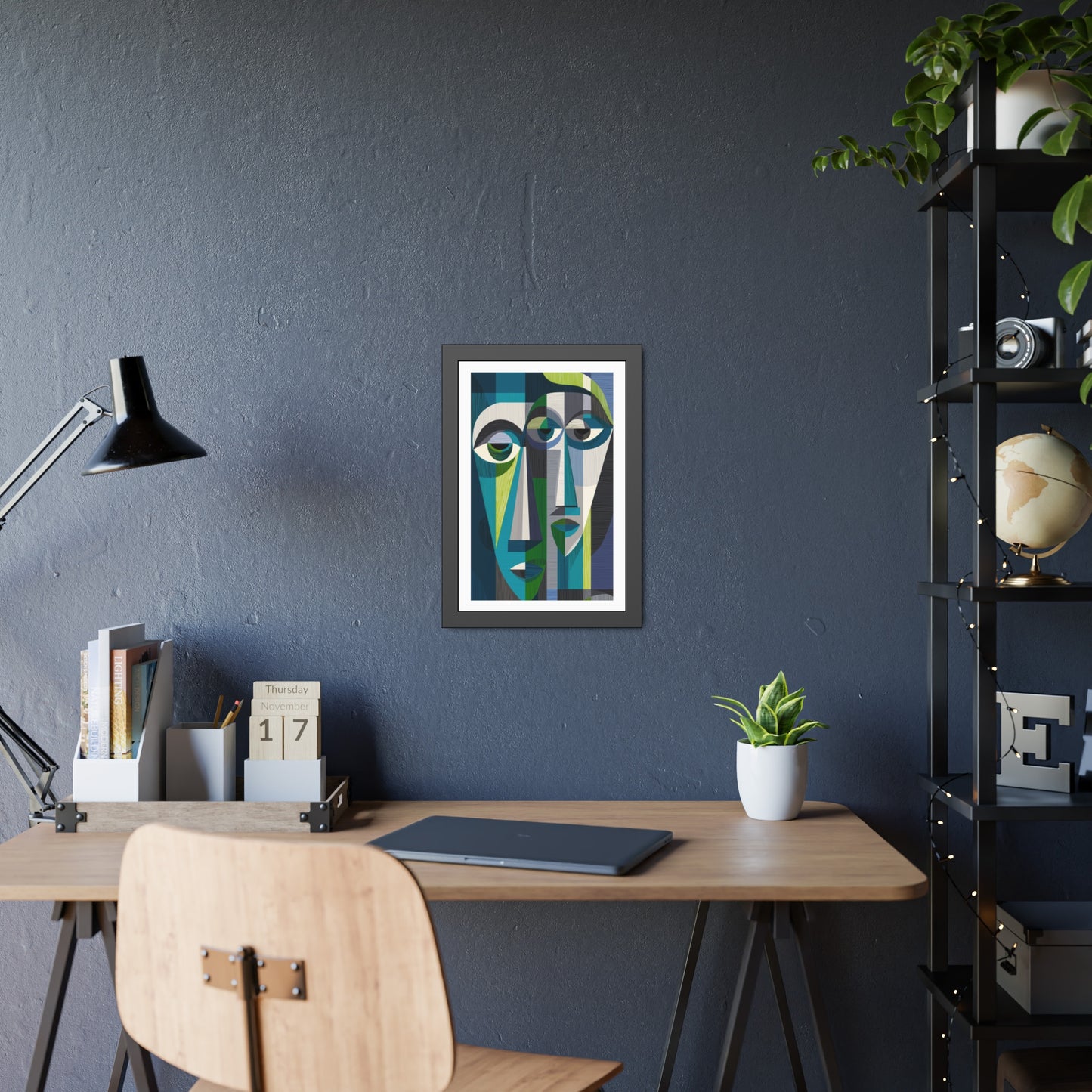 Duality in motion - No text - Framed Poster Print