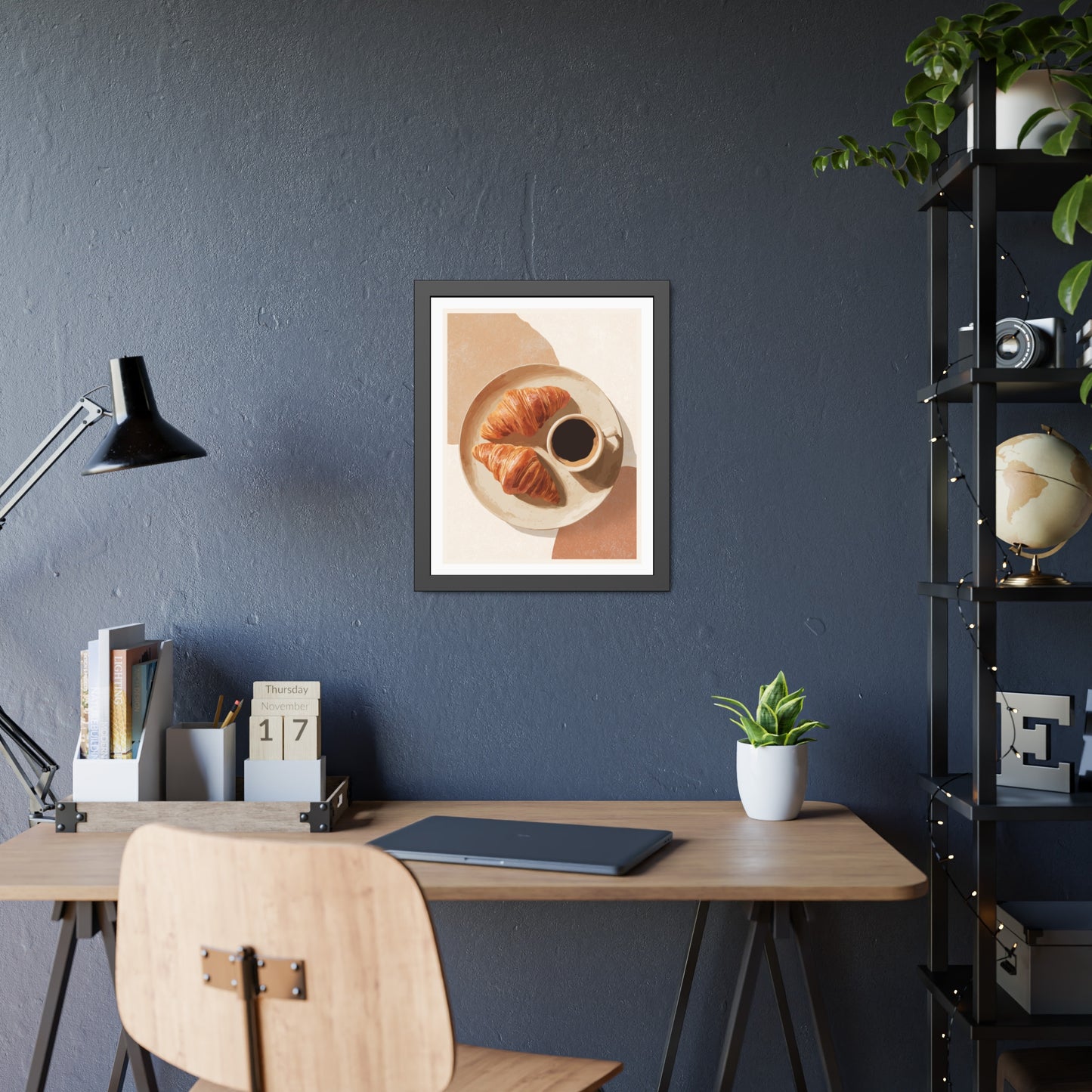 Golden Hour Coffee - Framed Poster Print