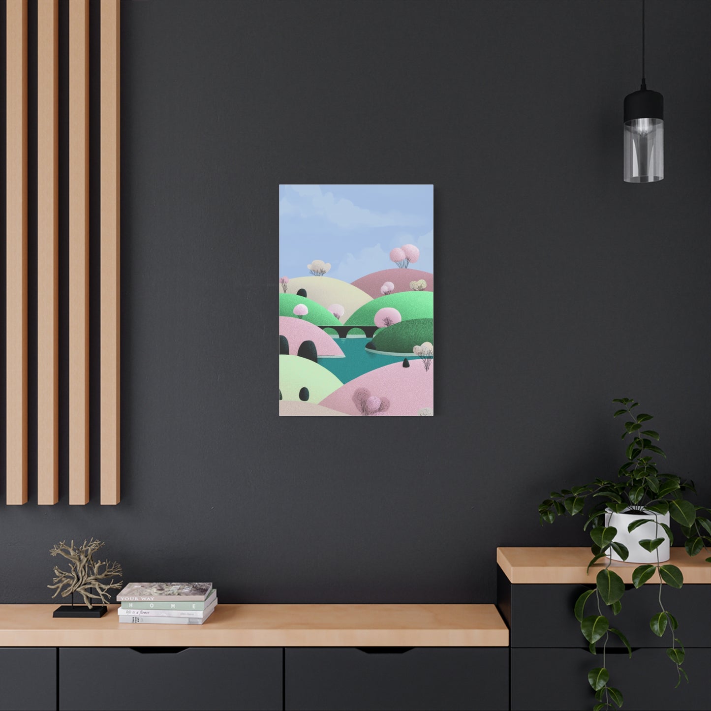 Spring Bridge - Matte Finish, Stretched, 1 25"