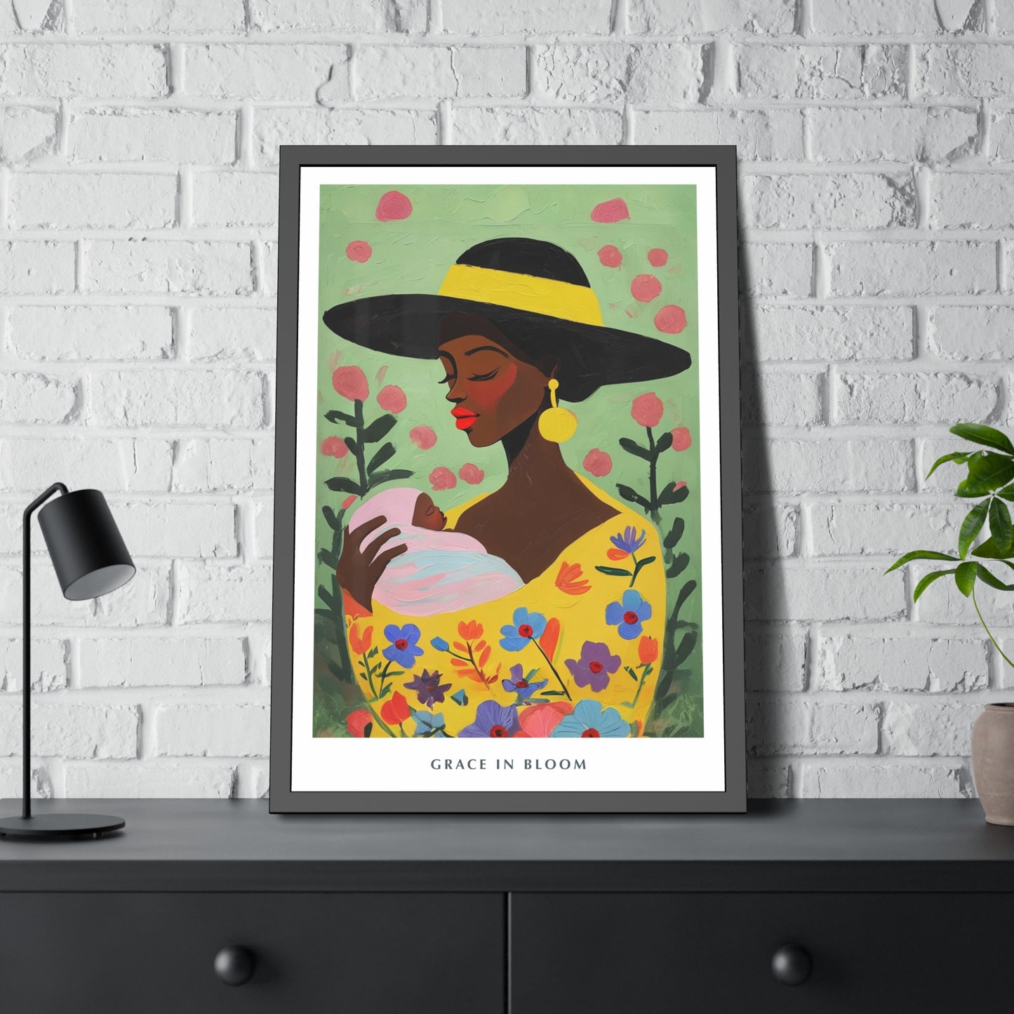 Grace in Bloom - Framed Poster Print