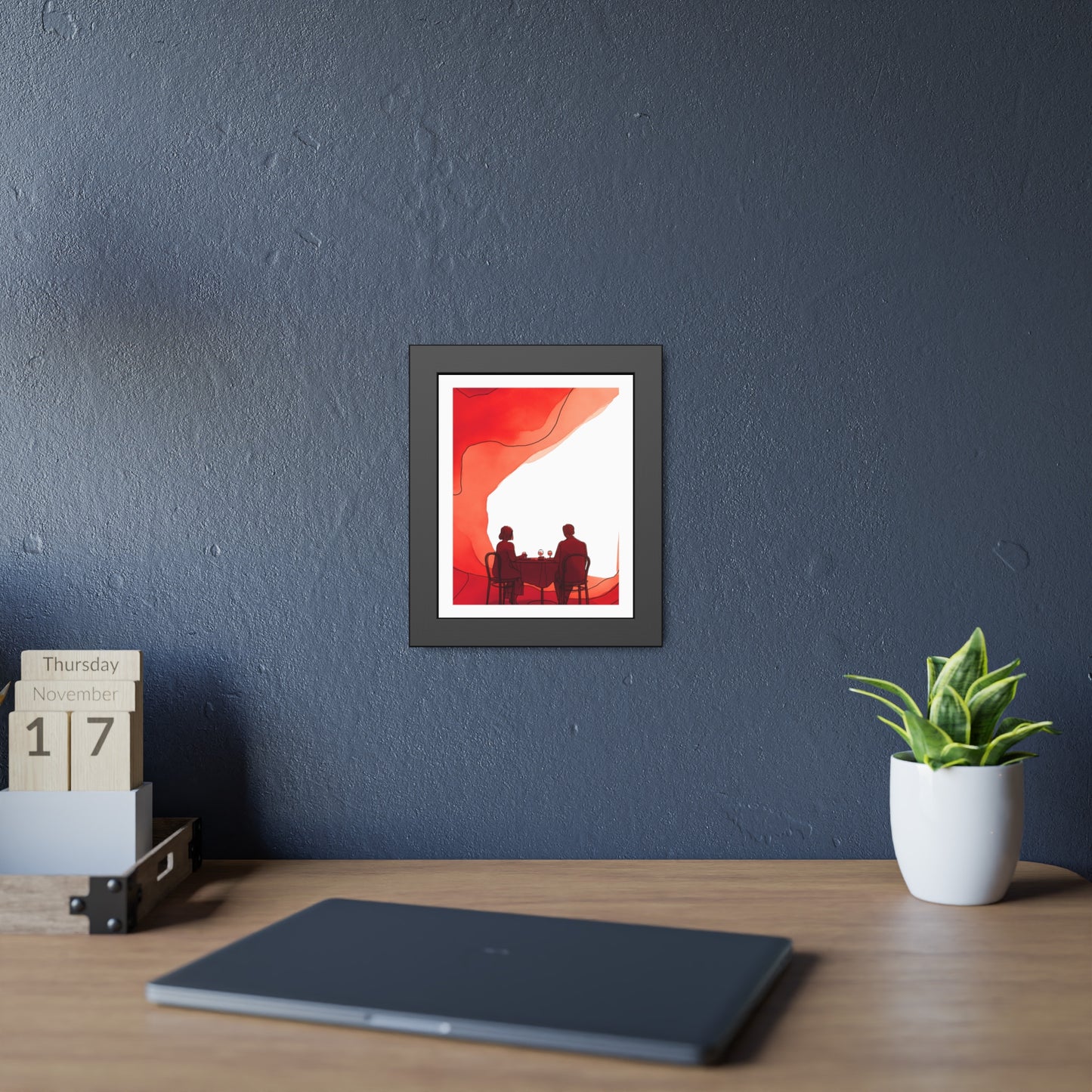 Mangeons ensembles mon amour - Framed Poster Print