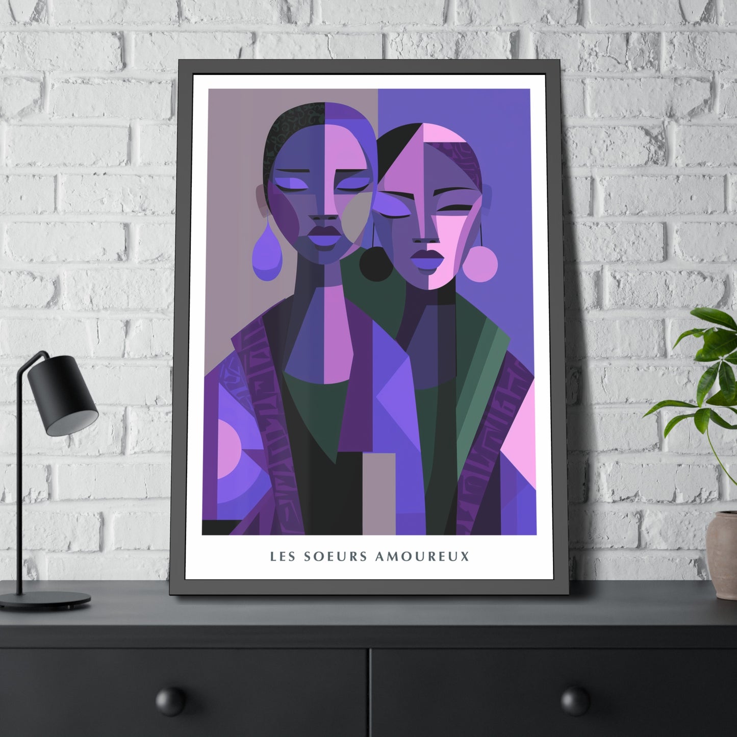 Les Soeurs Amoureux - Framed Poster Print