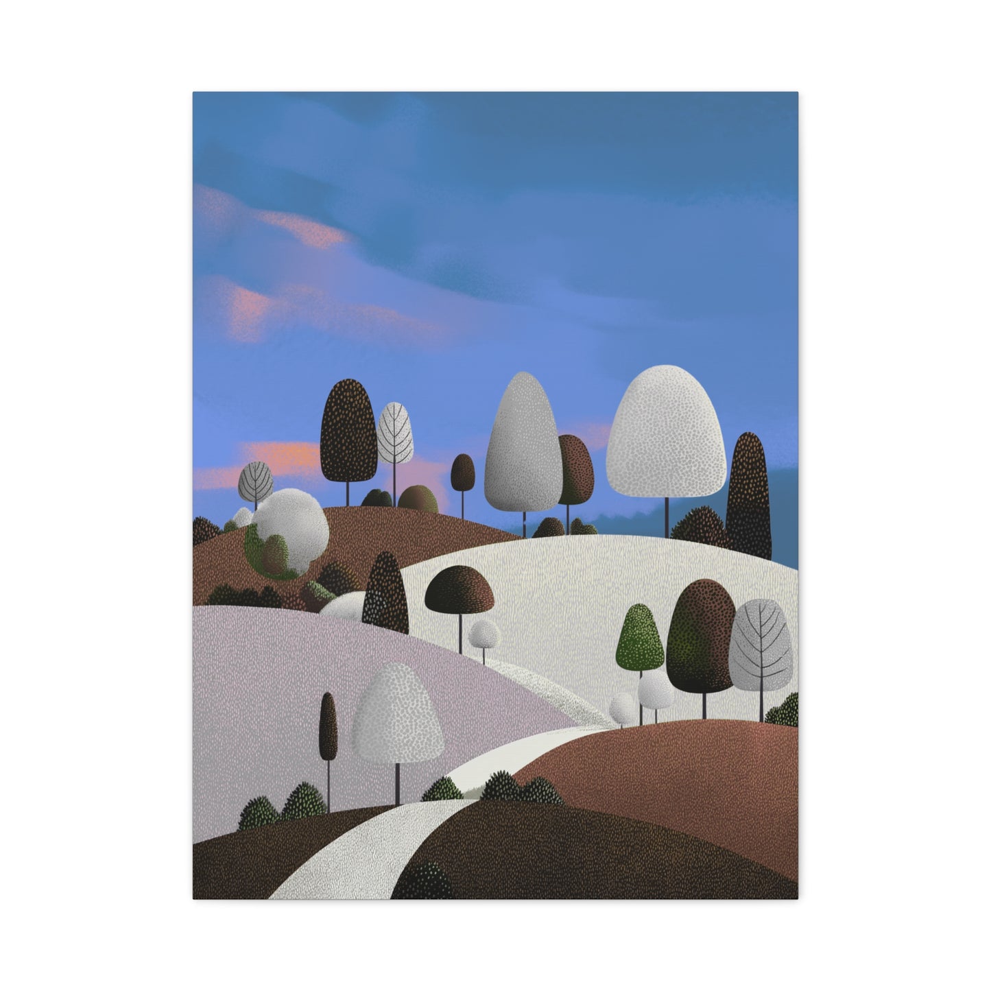 Evening Walk - Canvas Print, Matte Finish, Stretched, 1 25"