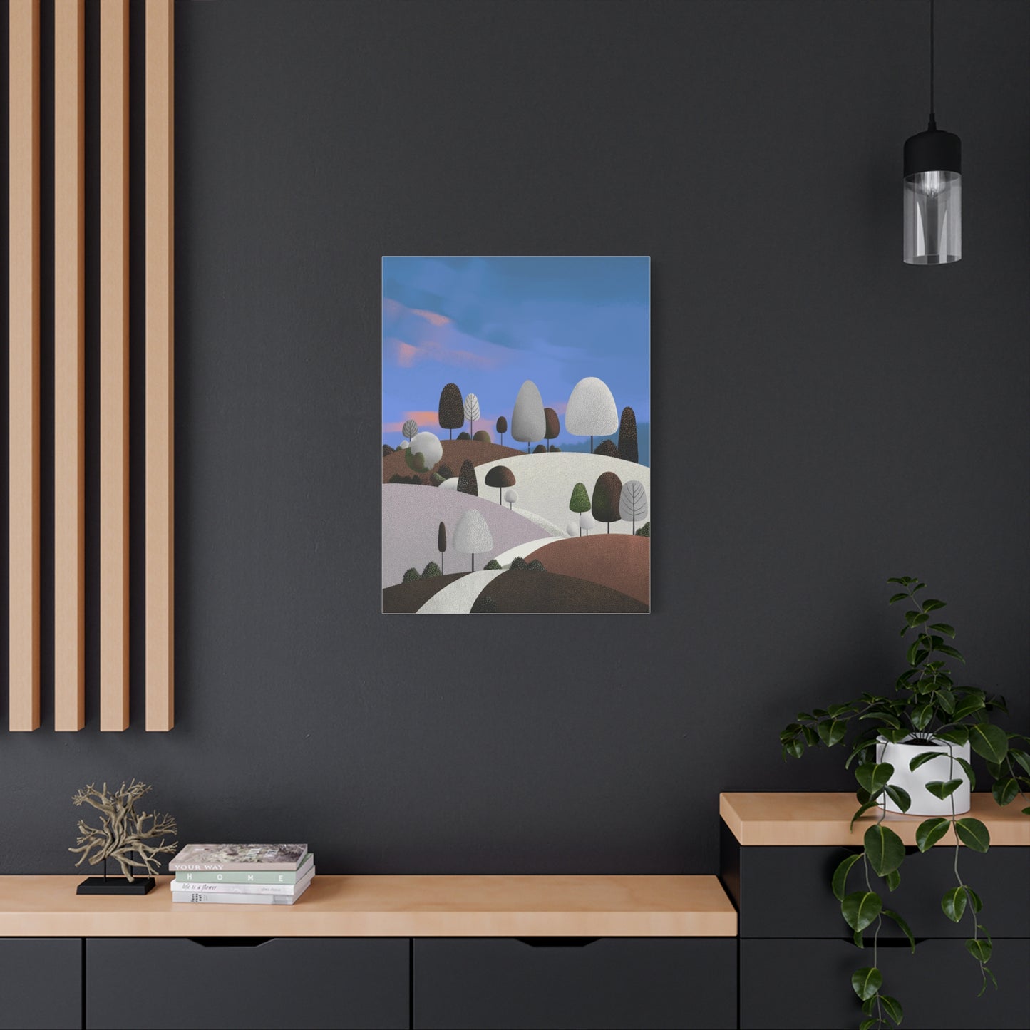 Evening Walk - Canvas Print, Matte Finish, Stretched, 1 25"