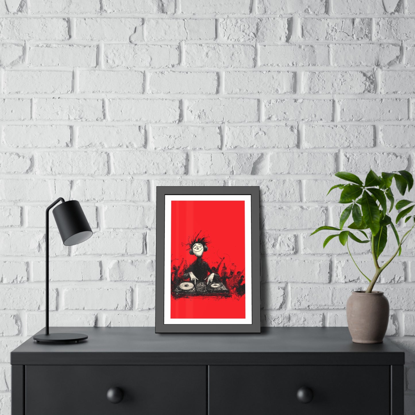 Lost in the music - Framed Poster Print