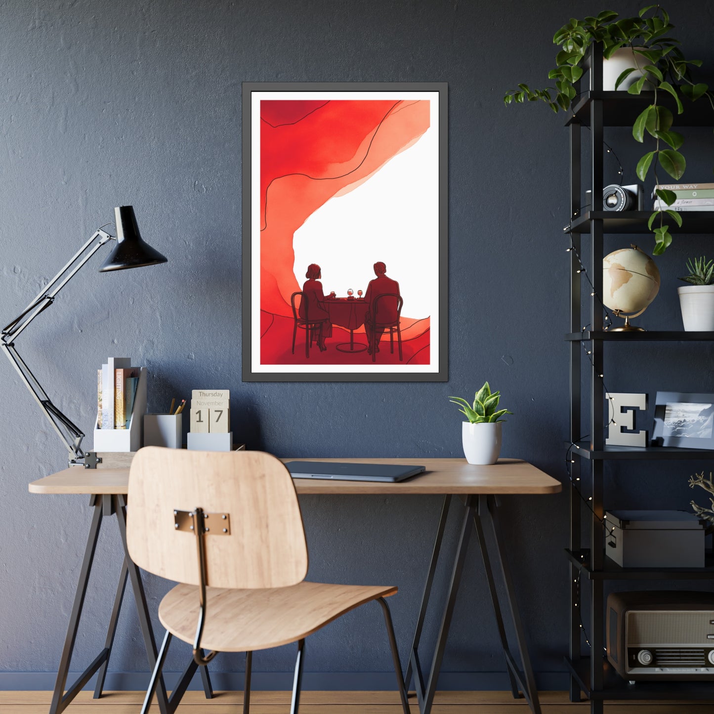 Mangeons ensembles mon amour - Framed Poster Print