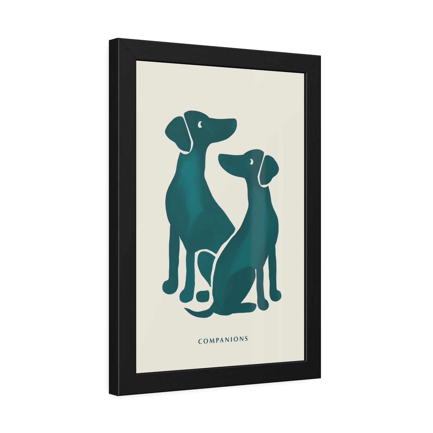 'Companion' - Dog Wall Poster - Minimalist Design