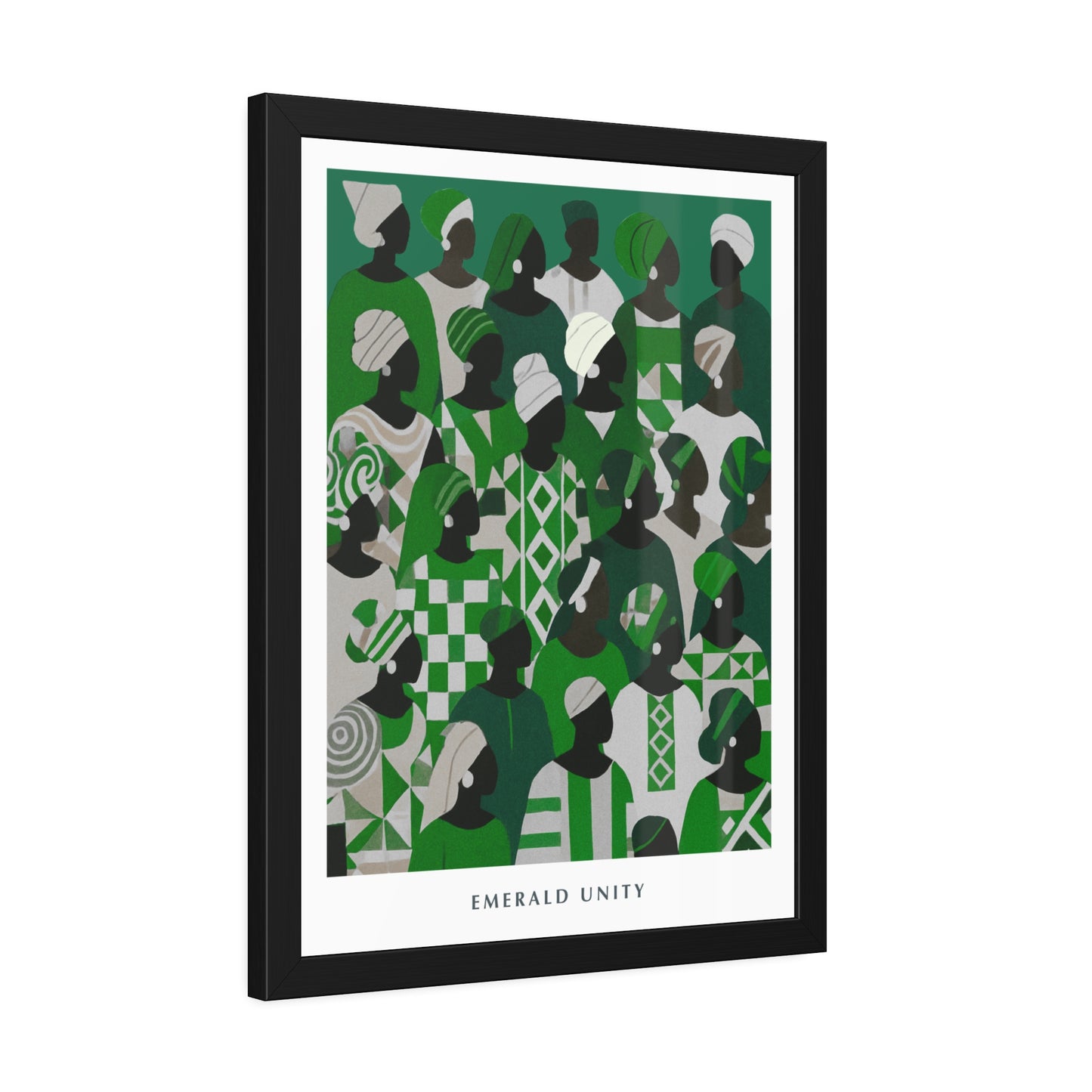 Emerald Unity - Framed Poster Print